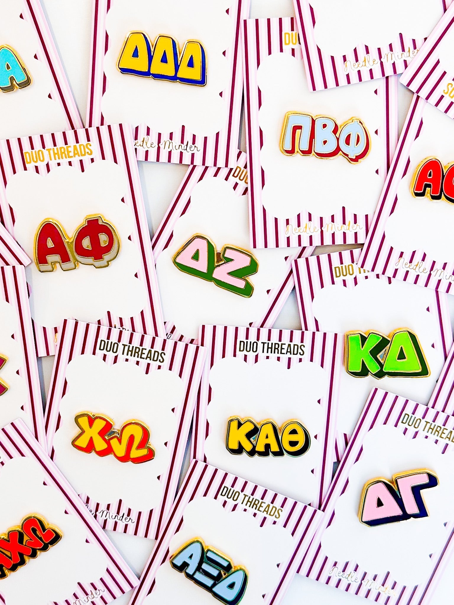 Bubble Letter Needle Minders
