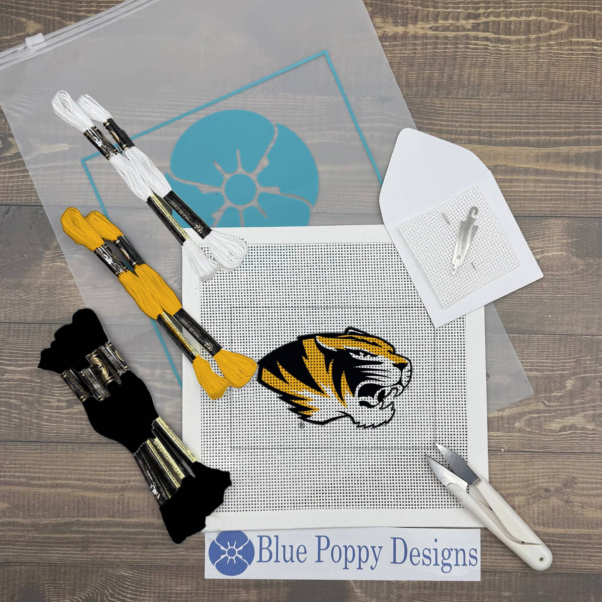 Missouri Tiger 4x6 Needlepoint Design