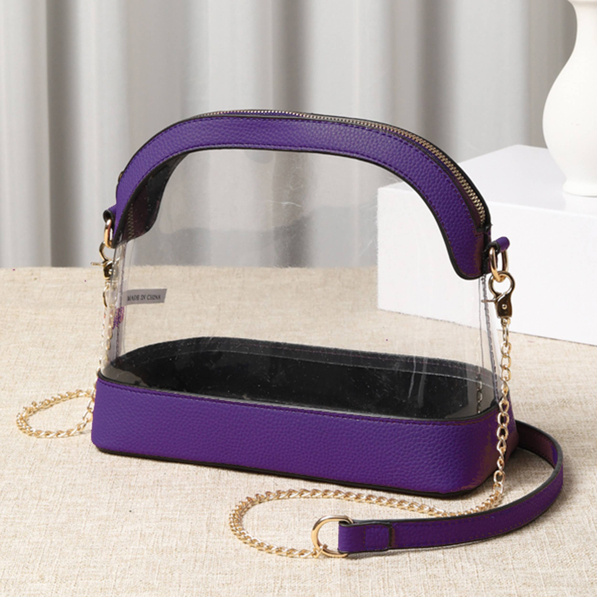 Clear Stadium Concert Bag: Leopard
