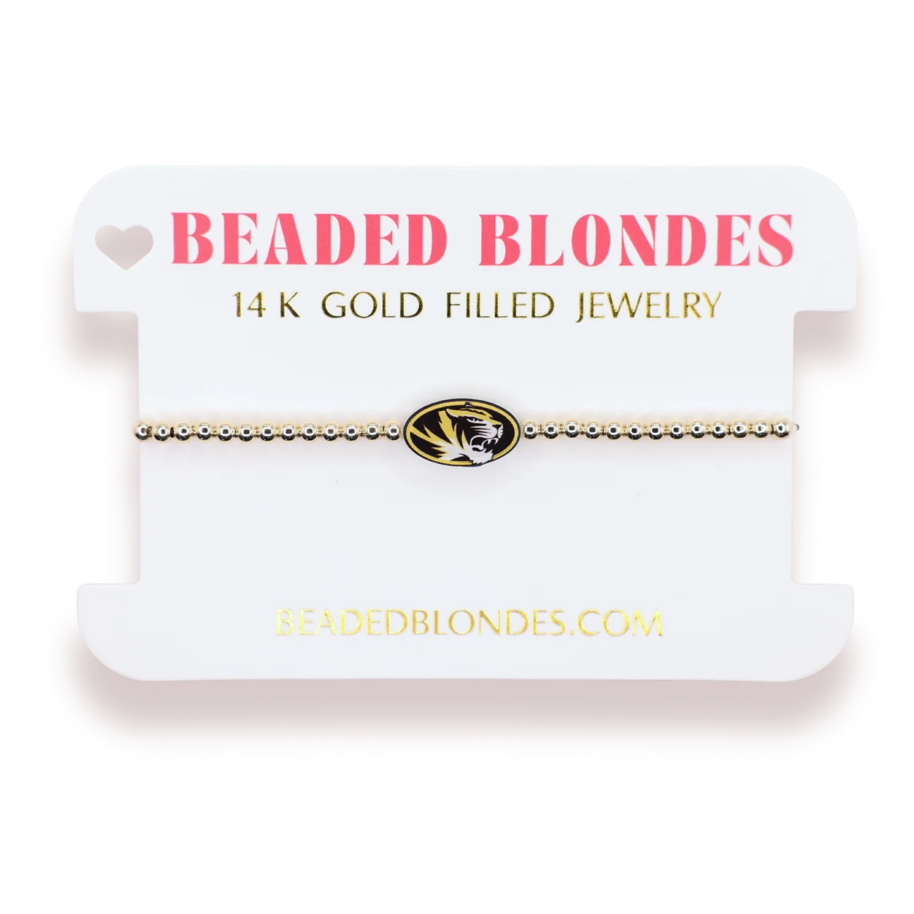 Mizzou Logo Bracelet - Beaded Blondes