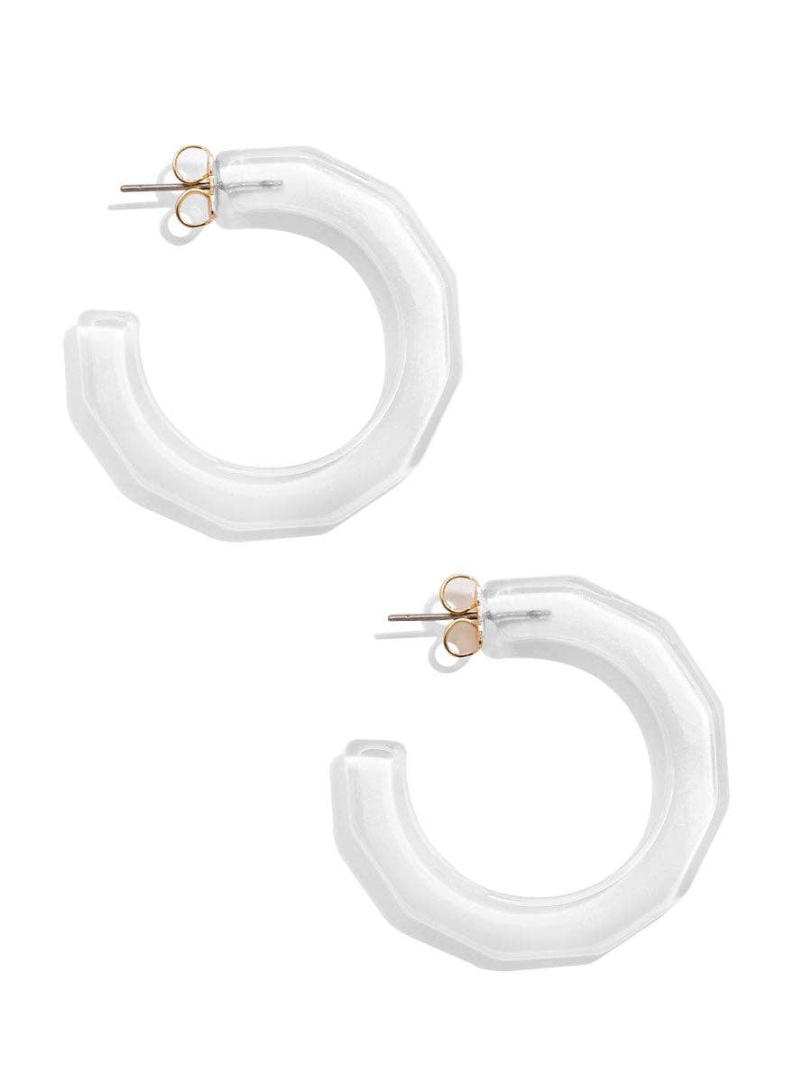 Small Textured Hoop Earring