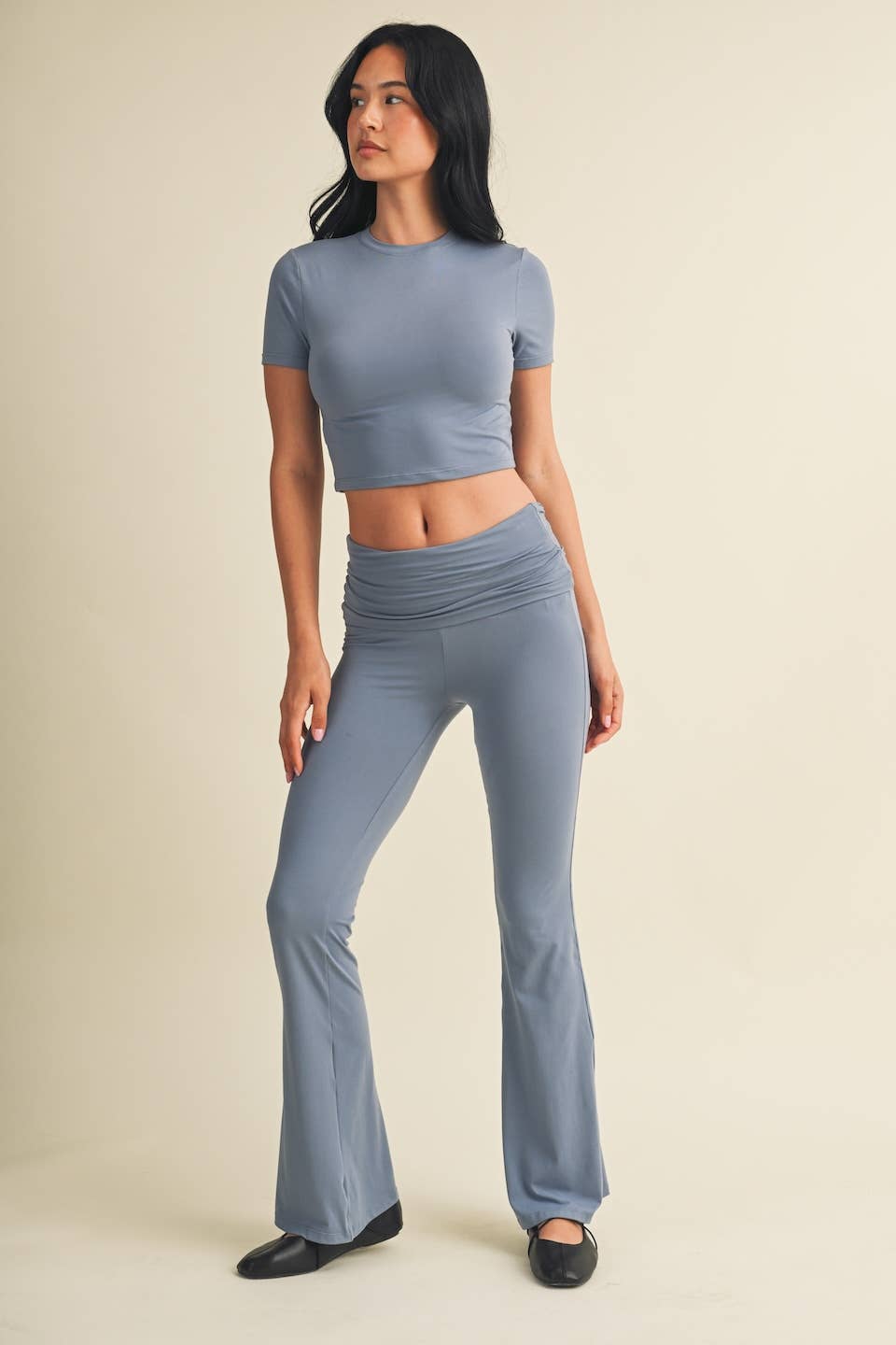 Soft Knit Jersey Crewneck Tee