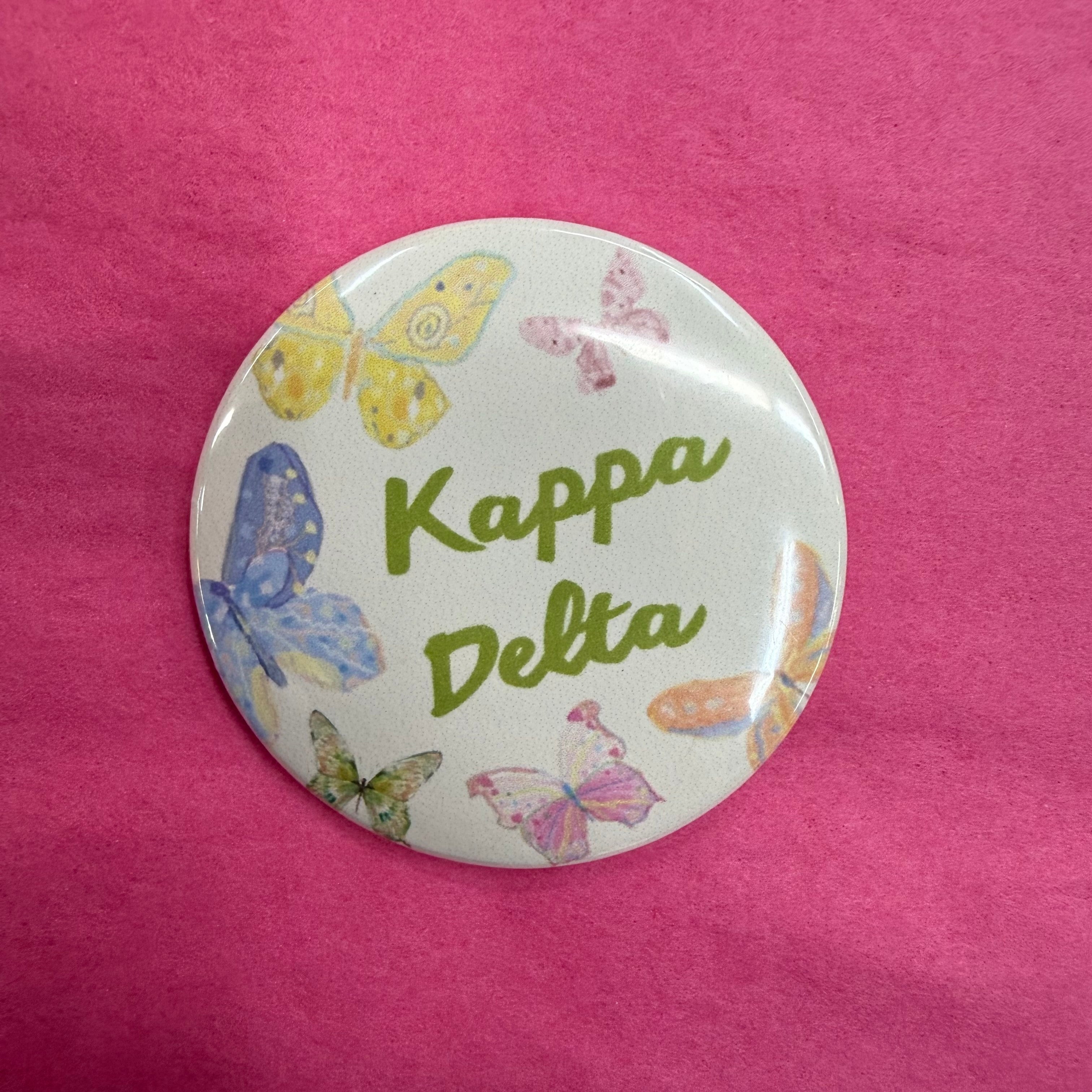 Butterfly Sorority Button
