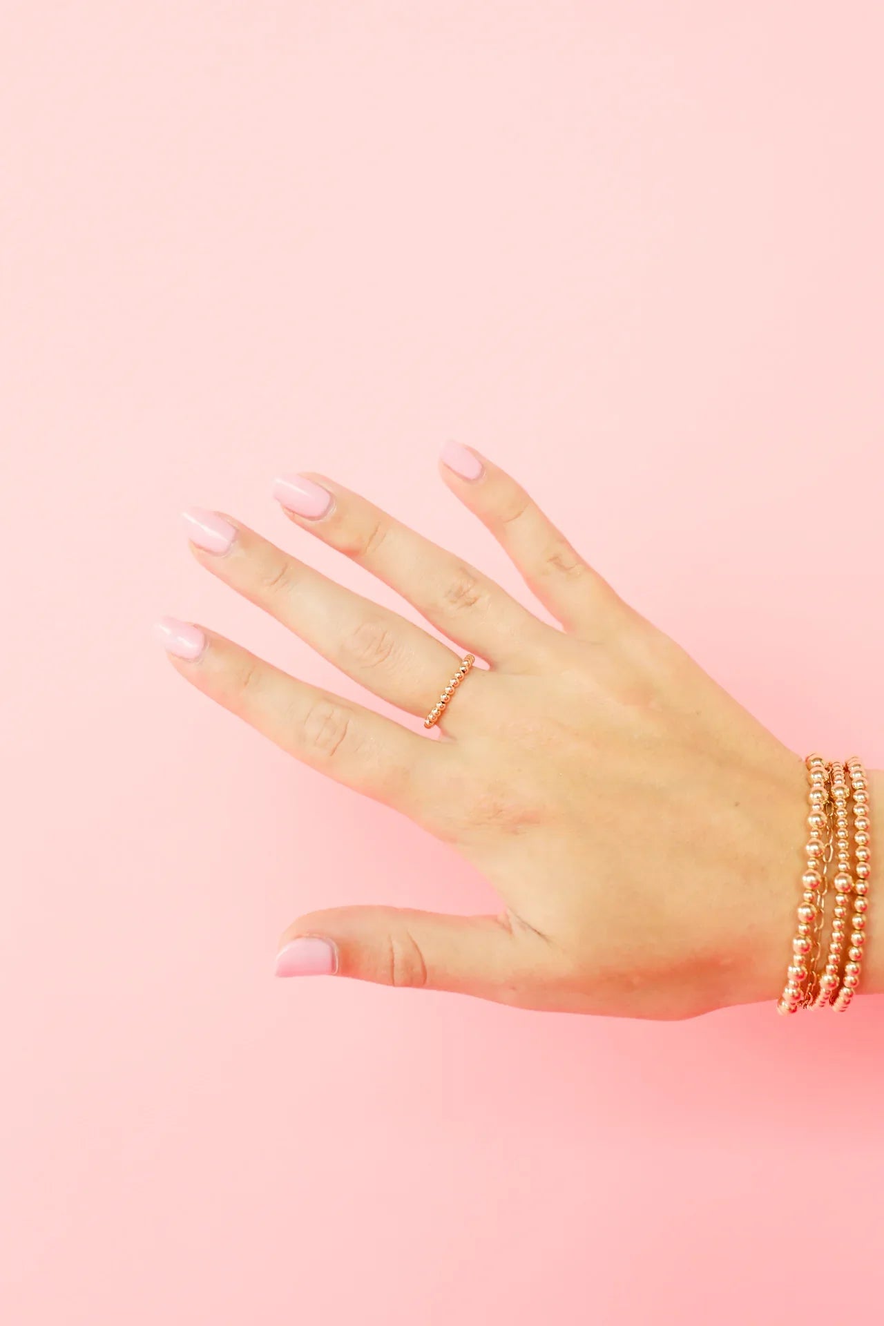 Ella Beaded Band in Gold