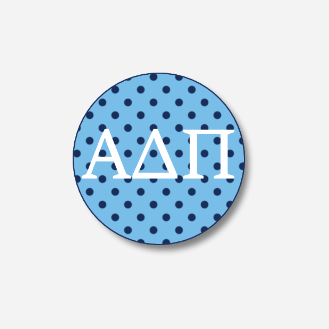 Alpha Delta Pi Dots Button: Large Dots