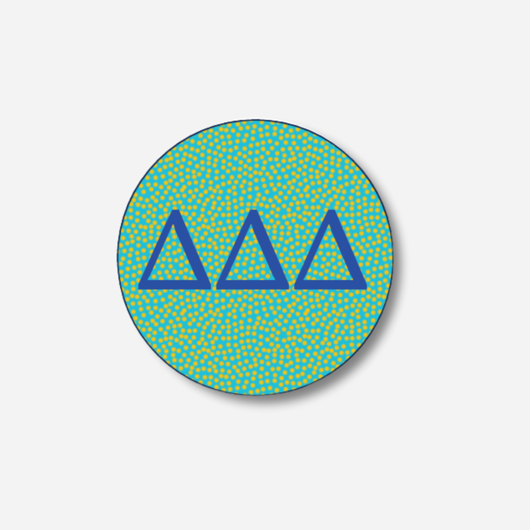 Tri Delta Dots Button: Large Dots