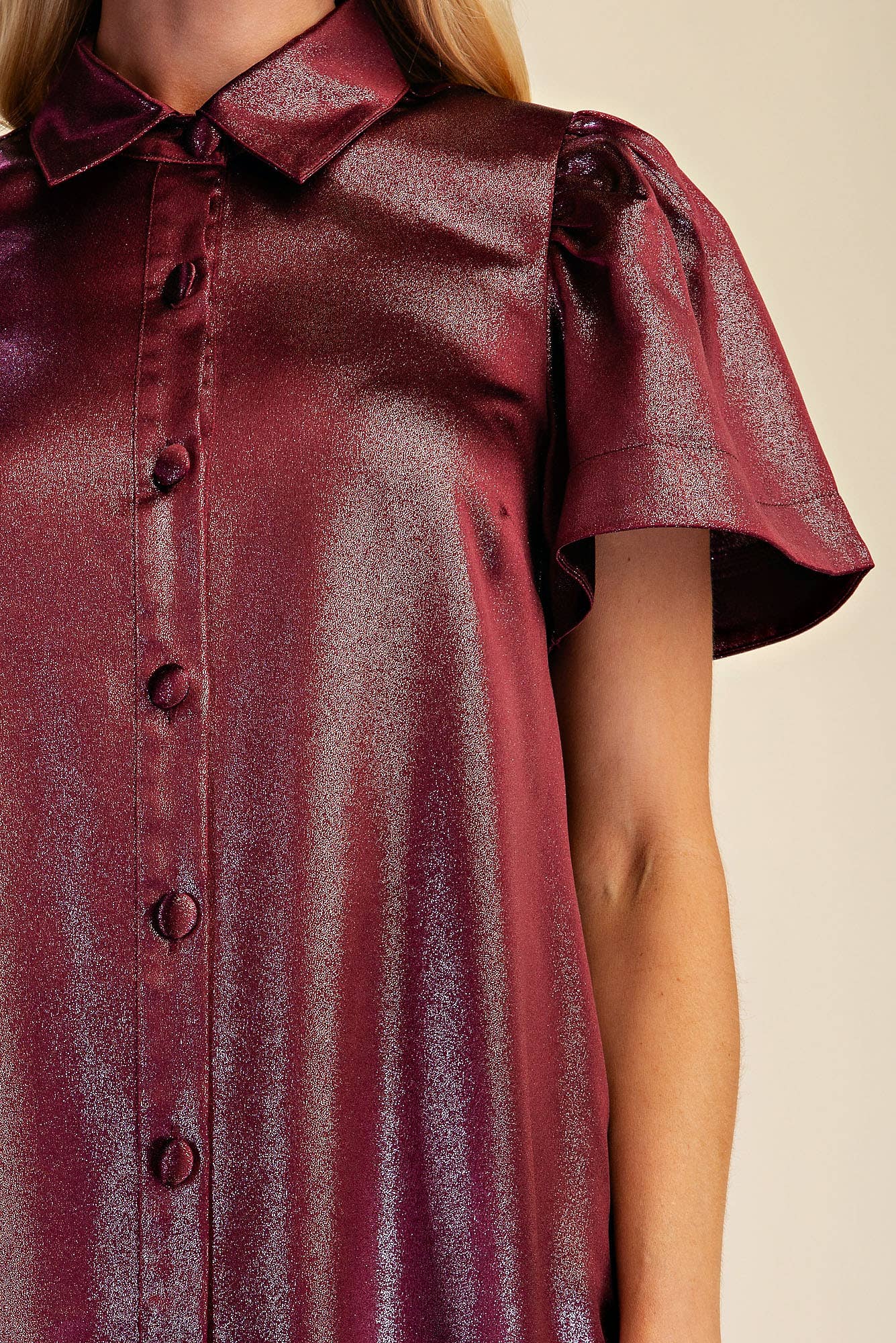 Metallic Holiday Mini Dress
