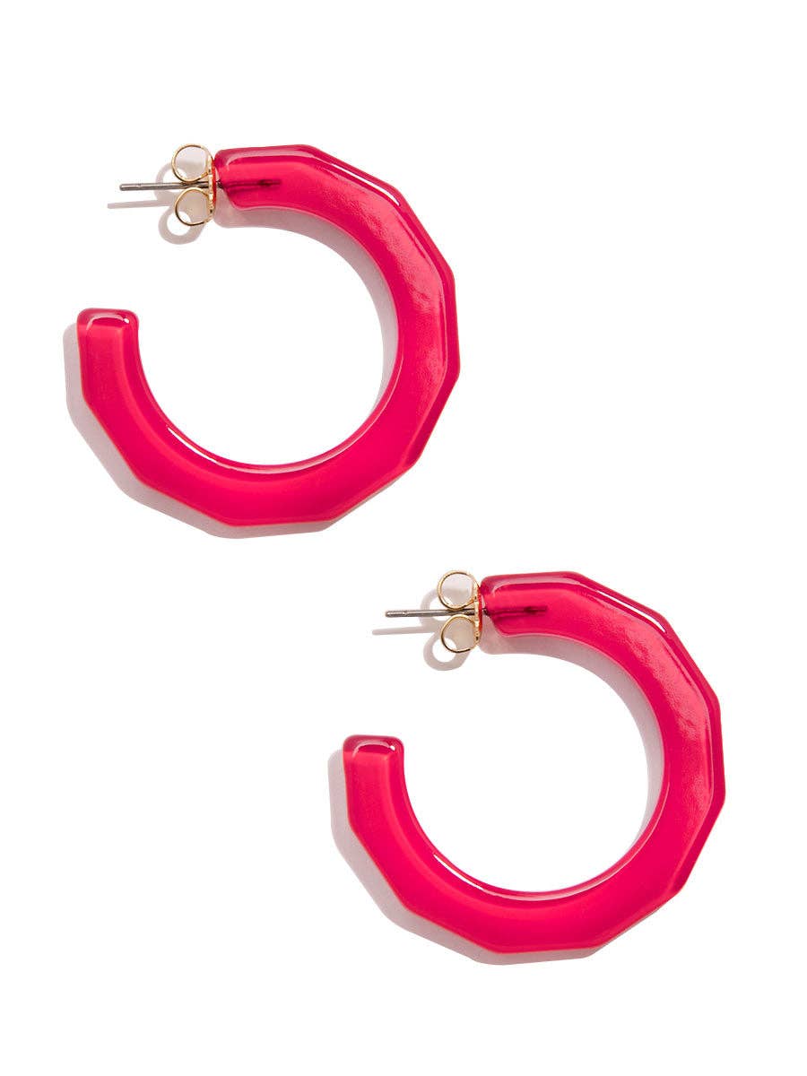 Small Textured Hoop Earring