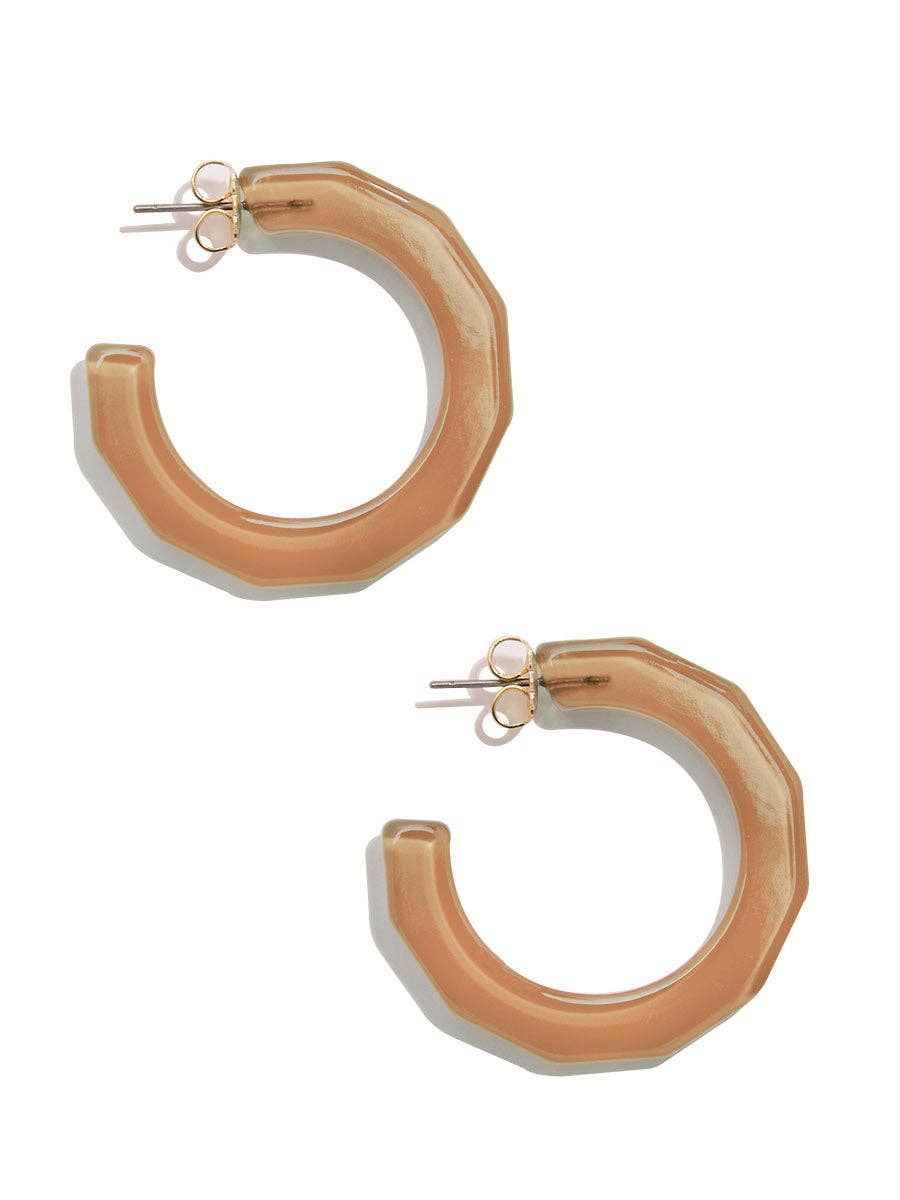 Small Textured Hoop Earring