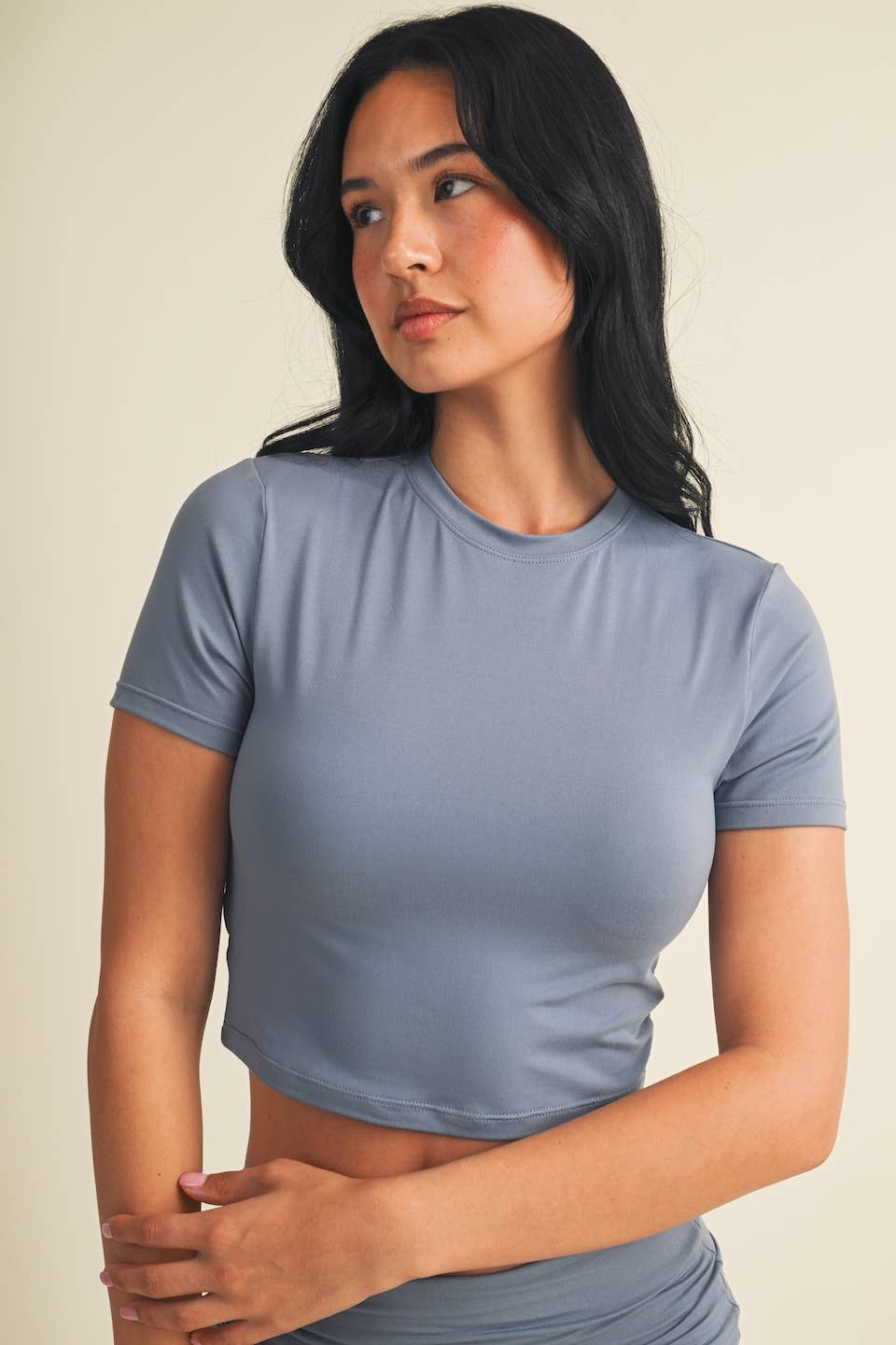 Soft Knit Jersey Crewneck Tee