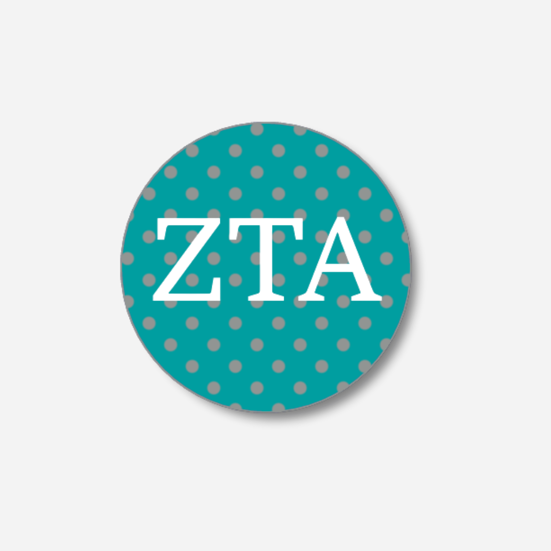 Zeta Tau Alpha Dots Button: Large Dots
