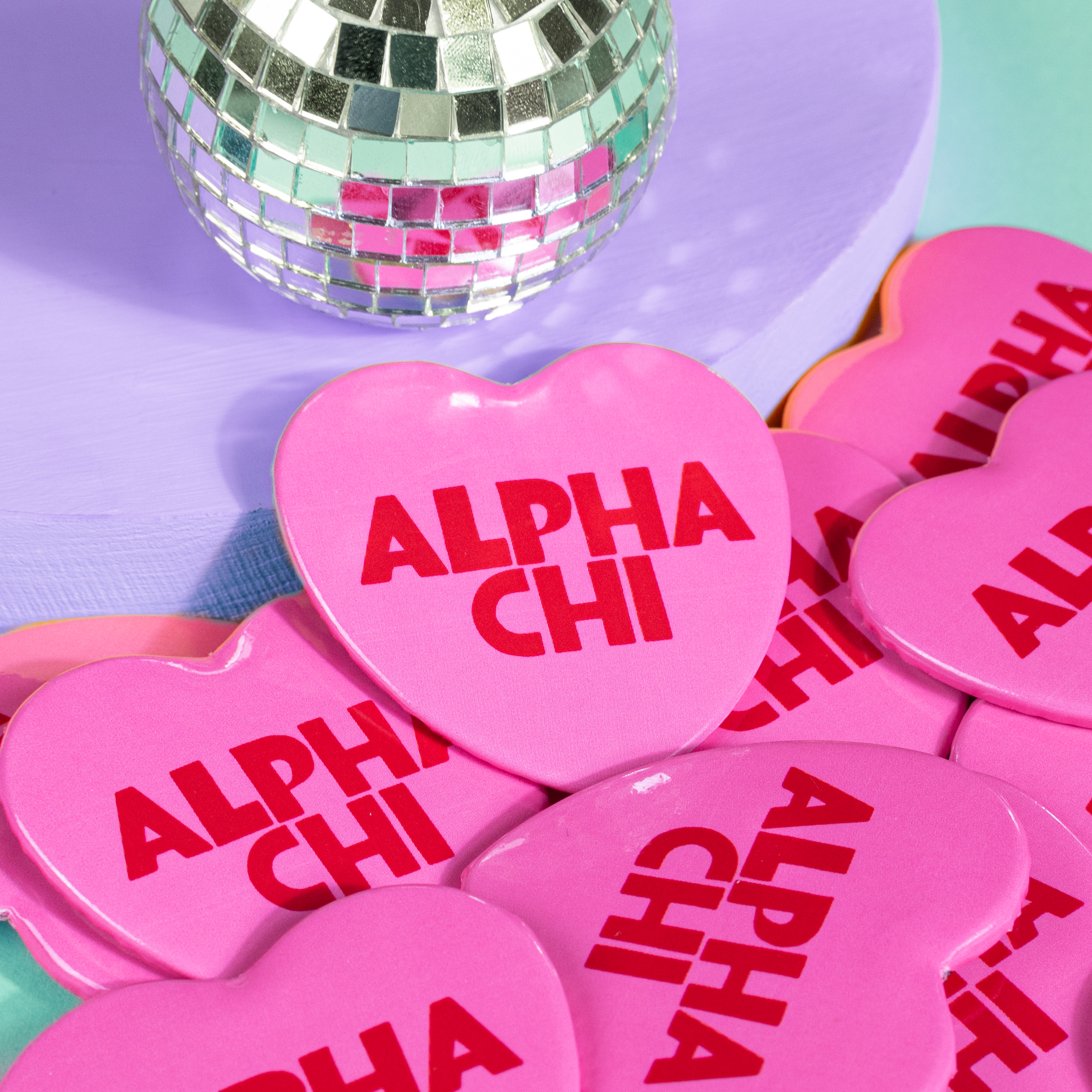 Pop Heart Buttons: Alpha Phi