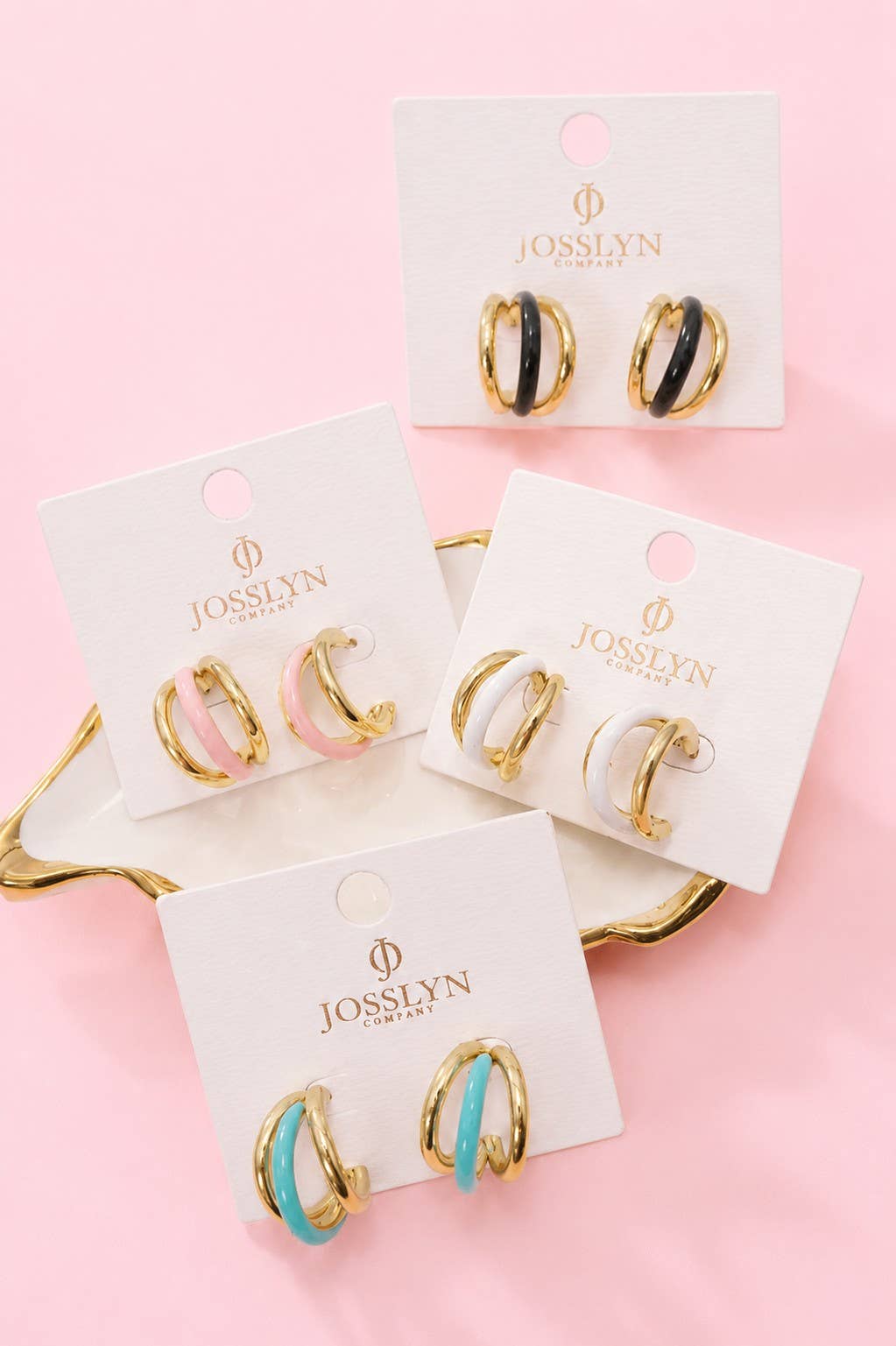 18K Stainless Steel Tarnish Free Enamel Hoop