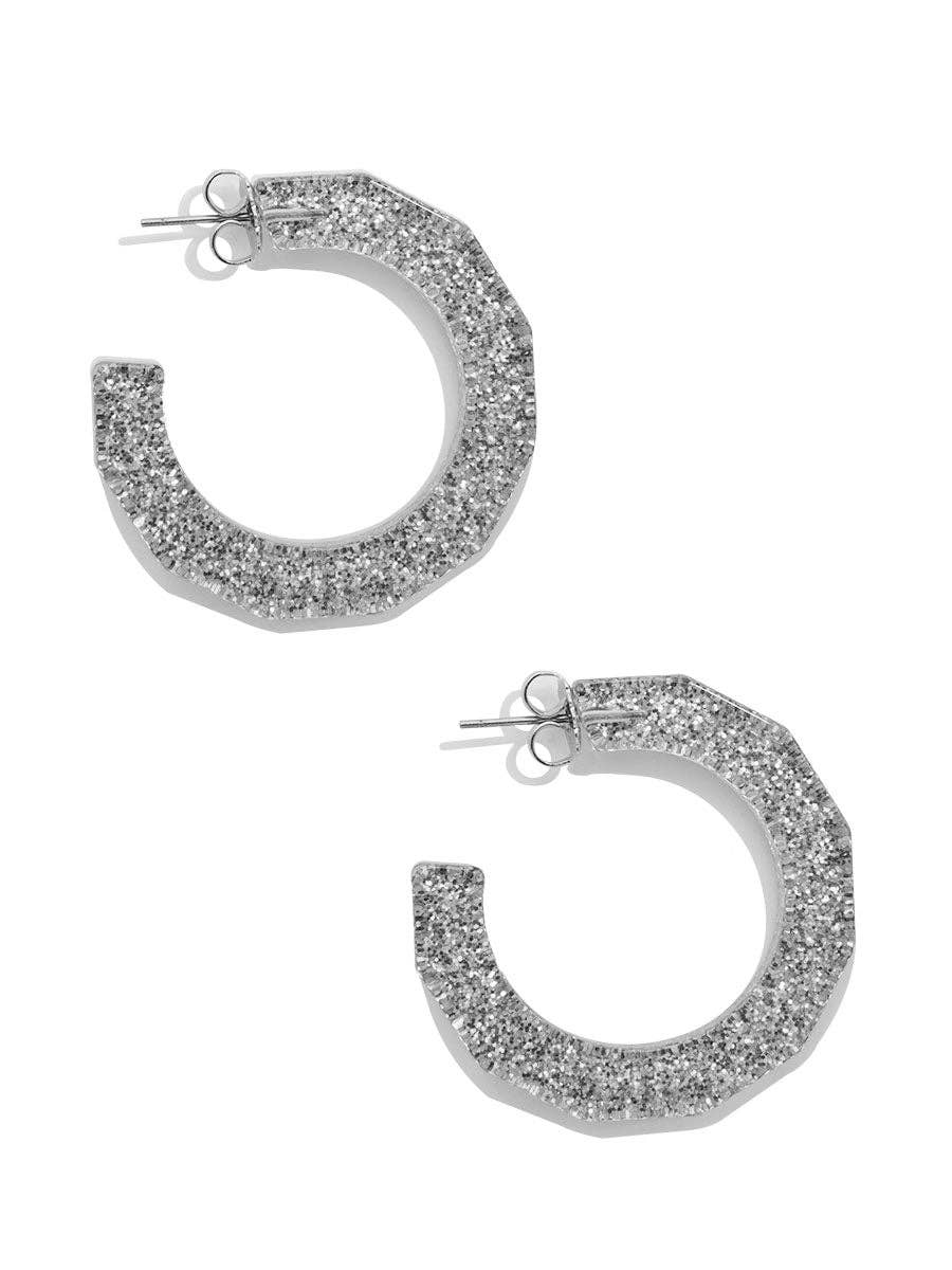 Small Textured Hoop Earring