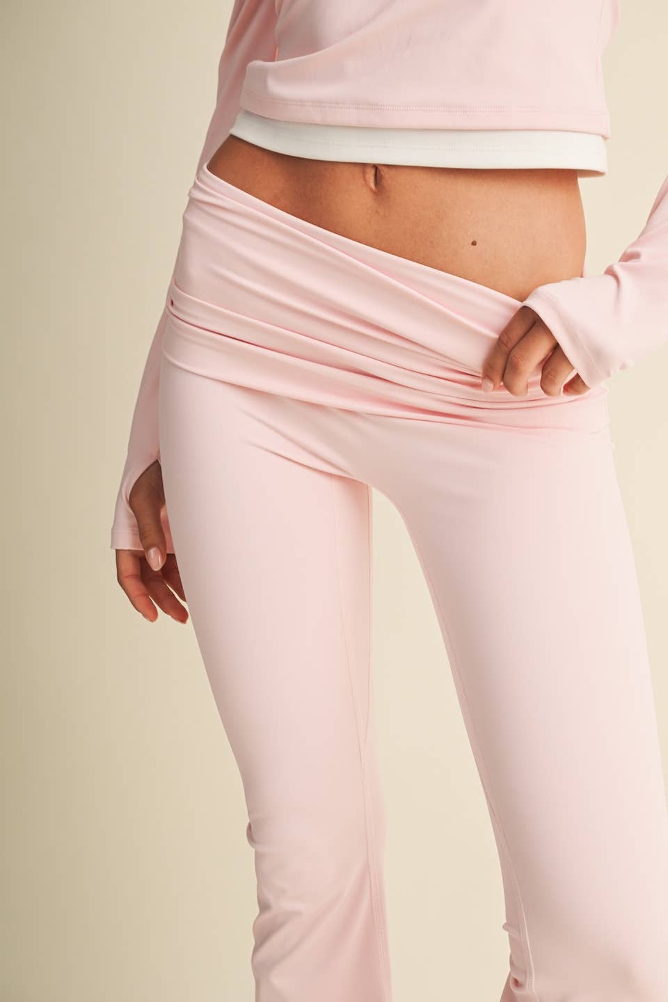 Active Foldover Flare Legging