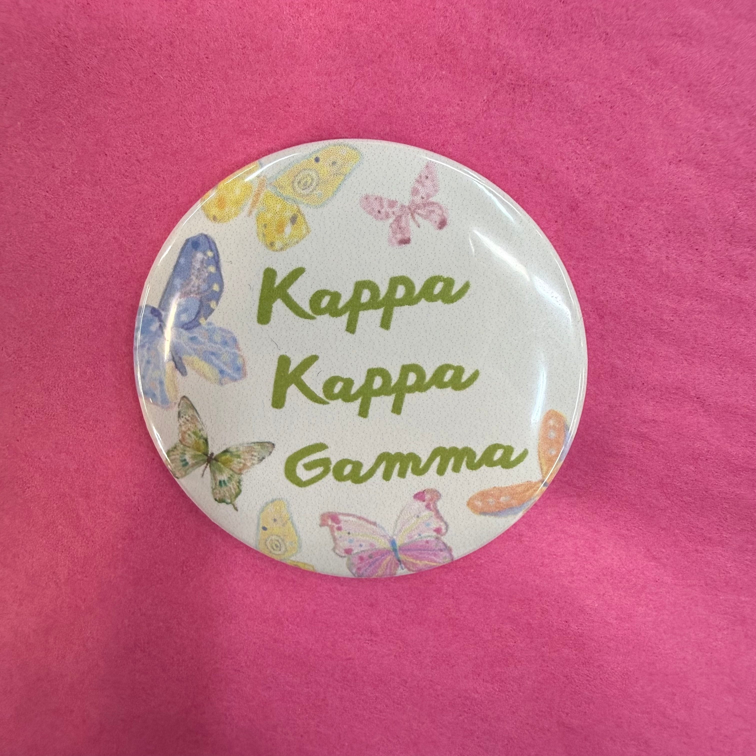 Butterfly Sorority Button