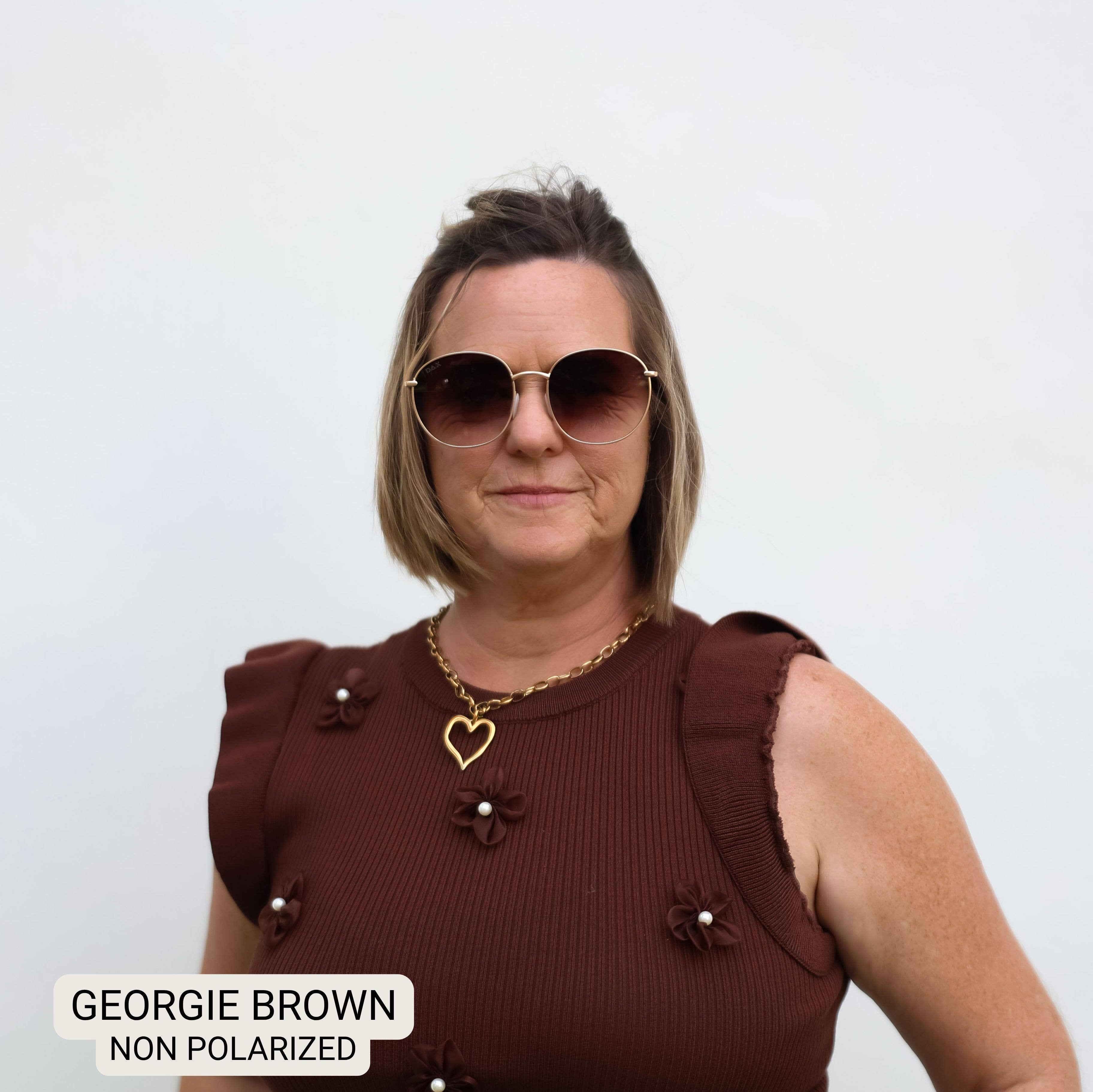Georgie - Women's Large Round Sunglasses