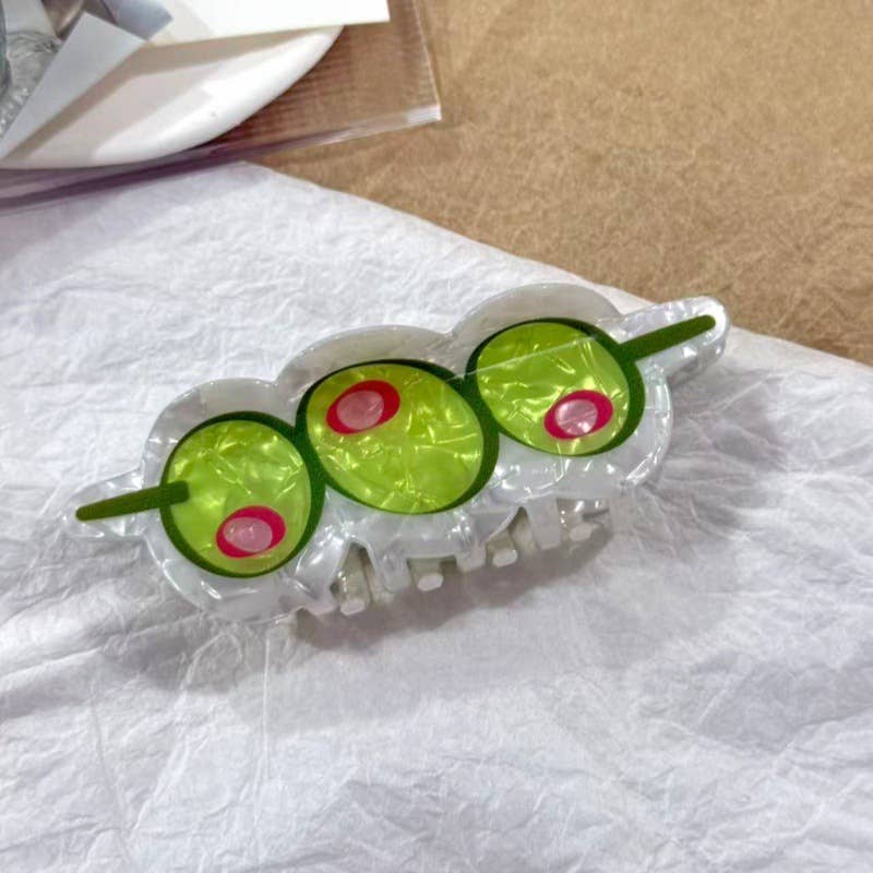 Fun Drink Glass & Cocktail Shaped Hair Claw