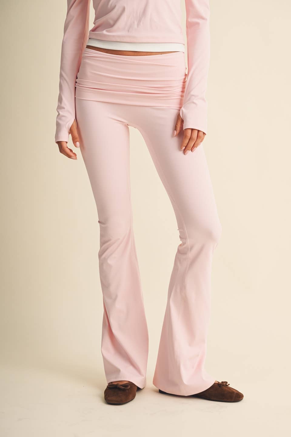 Active Foldover Flare Legging