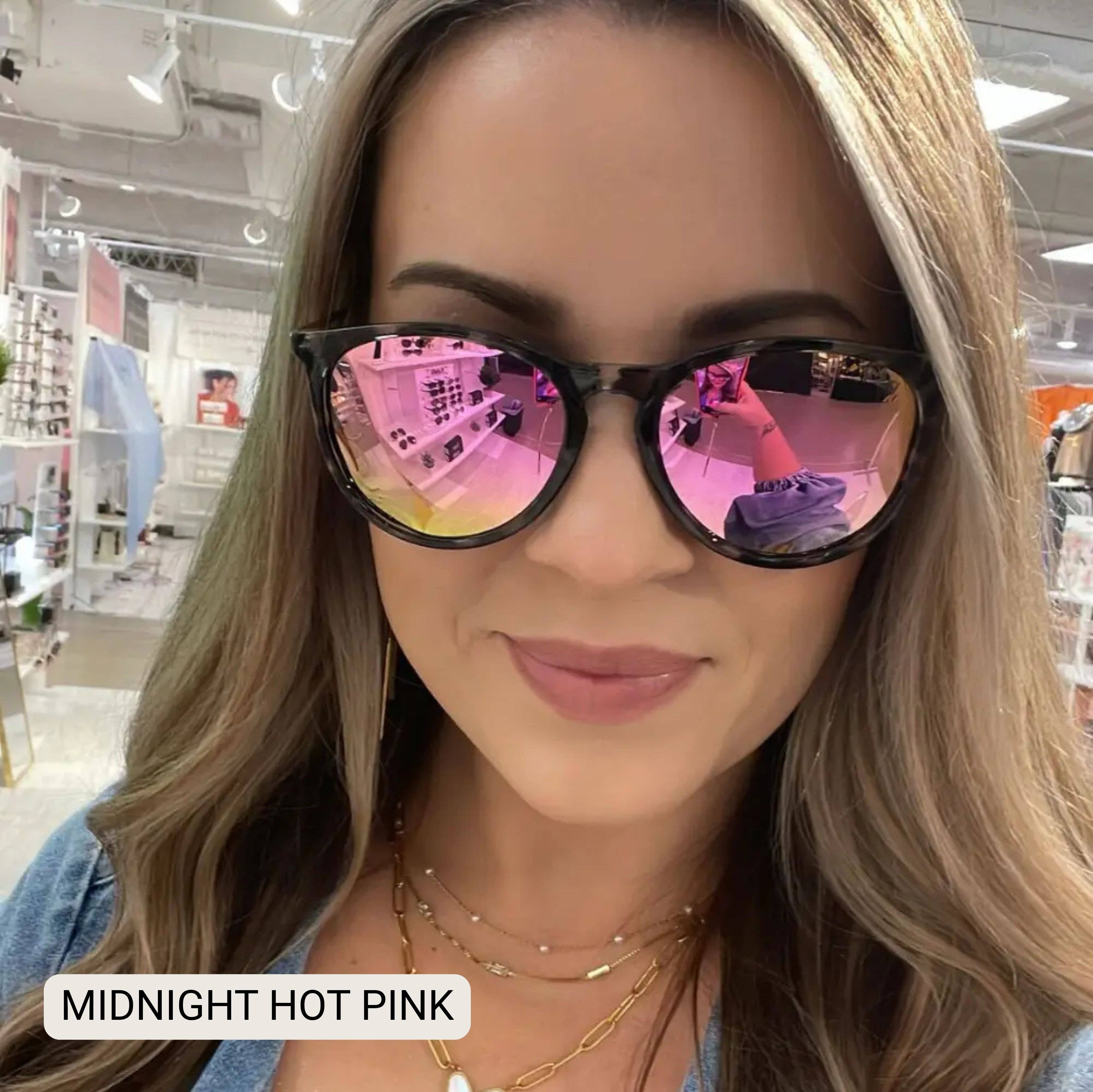 Midnight - Women's Polarized Medium Horn Sunglasses