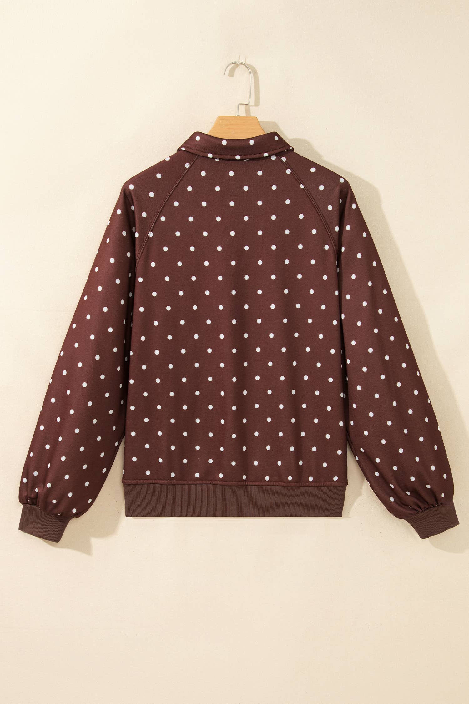 Strawberry Chip Polka Dot Pullover Sweatshirt