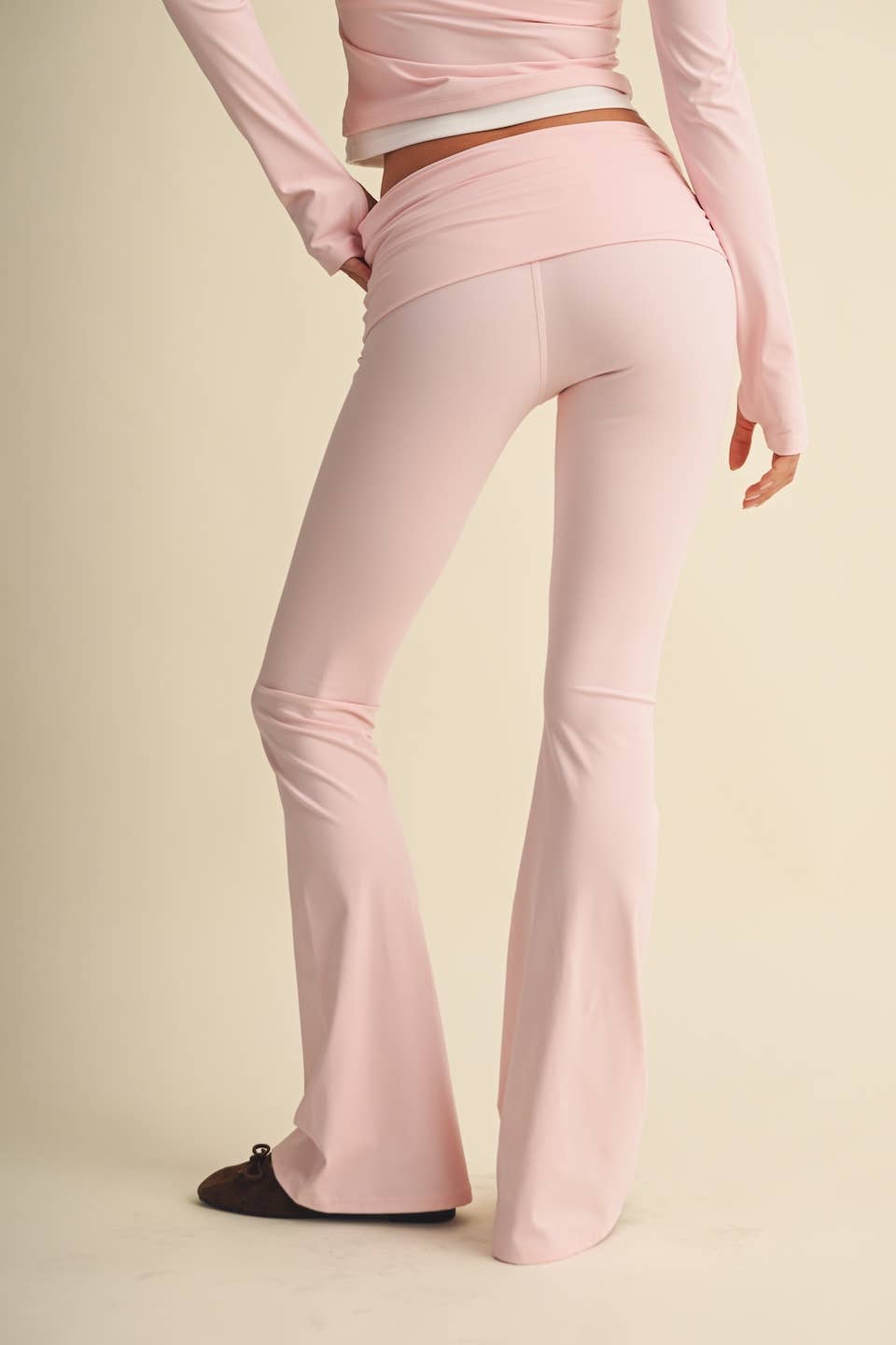 Active Foldover Flare Legging