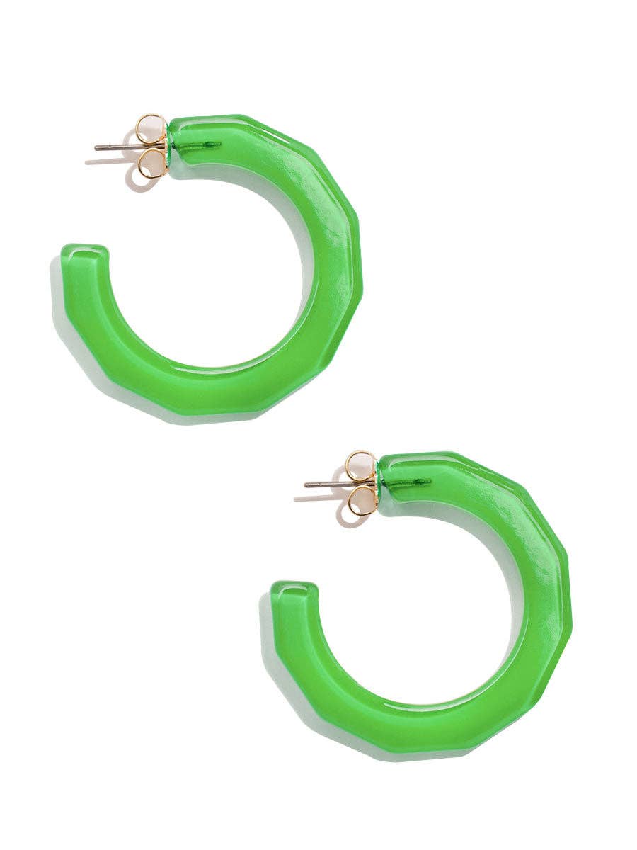 Small Textured Hoop Earring