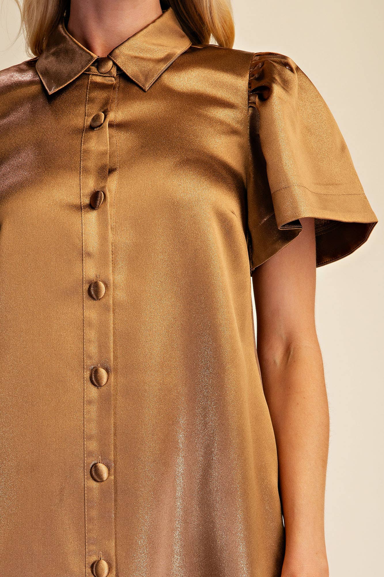 Metallic Holiday Mini Dress