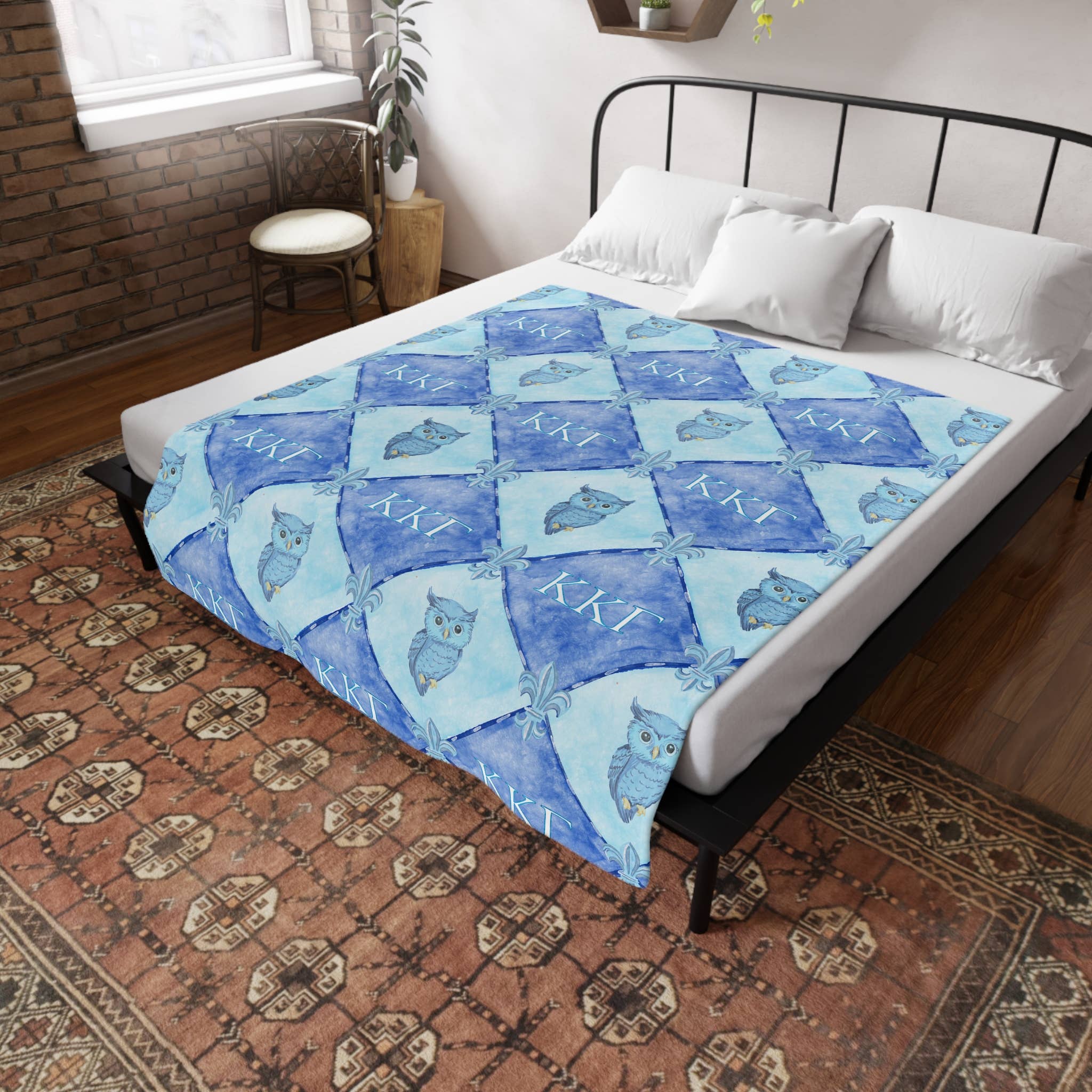 Kappa Kappa Gamma Flannel Fleece Blanket, Sorority