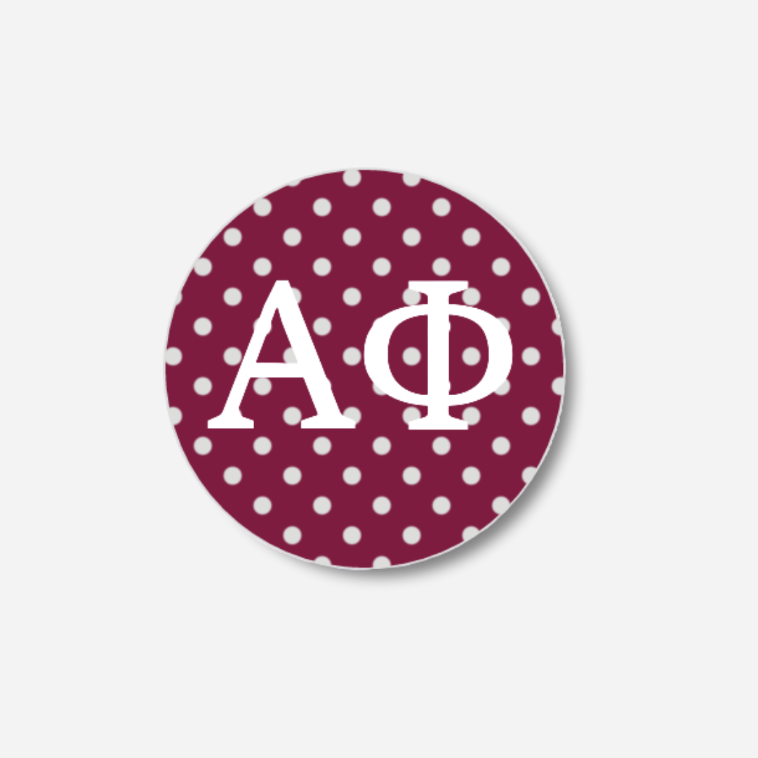 Alpha Phi Dots Button: Large Dots