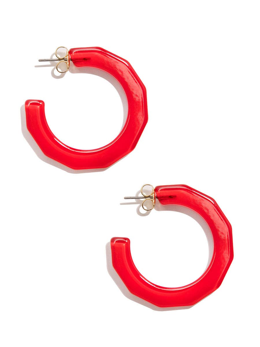 Small Textured Hoop Earring