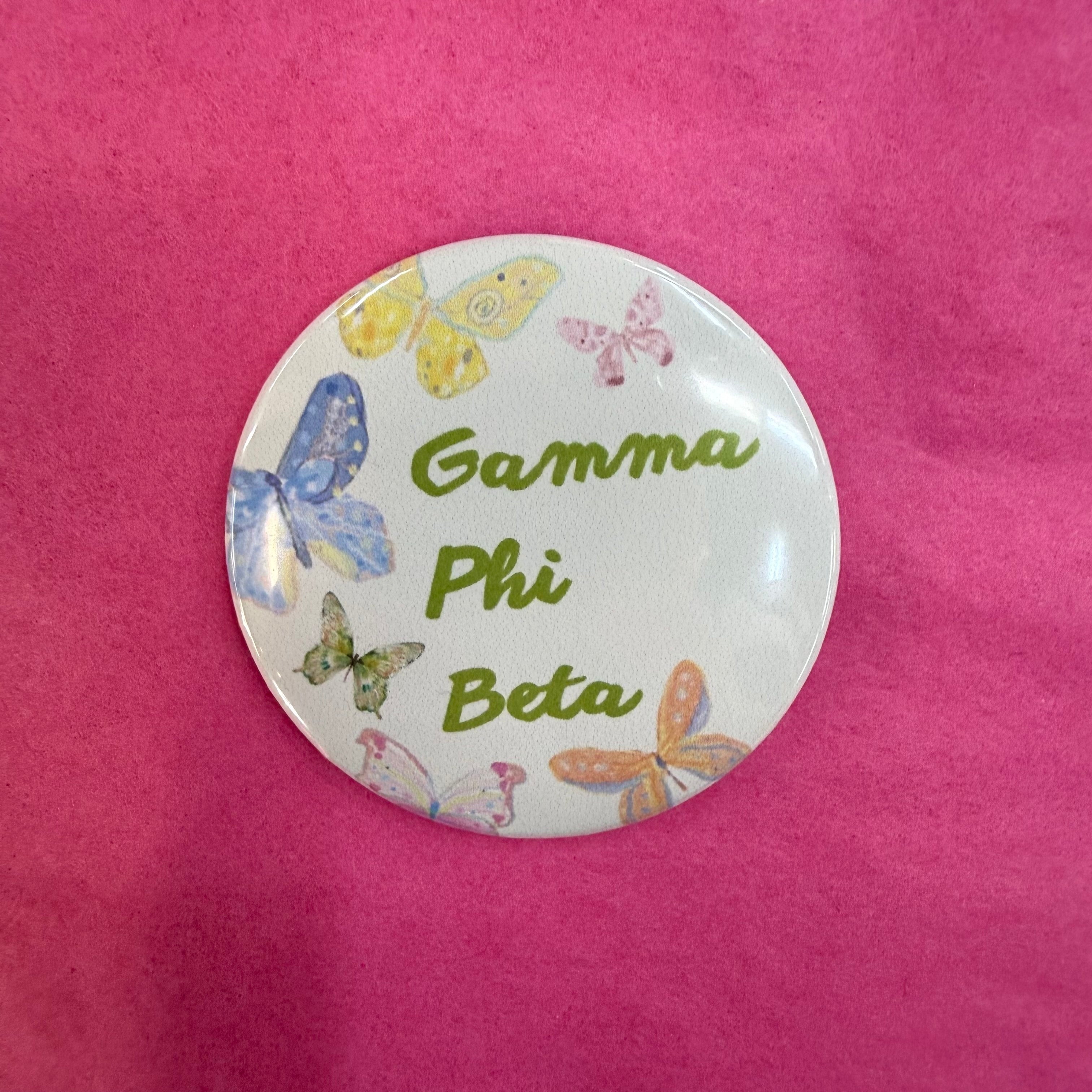 Butterfly Sorority Button