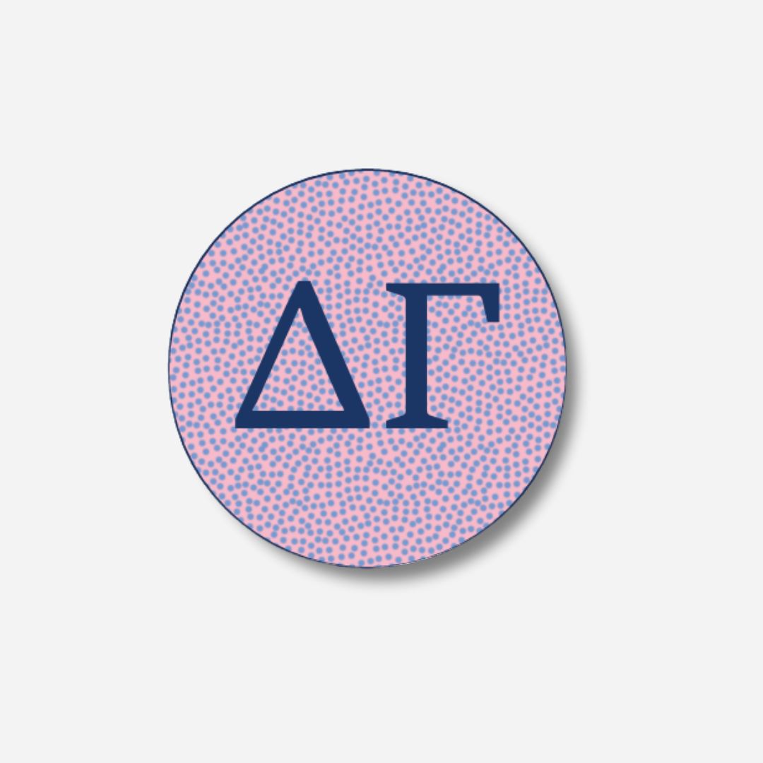 Delta Gamma Dots Button: Large Dots