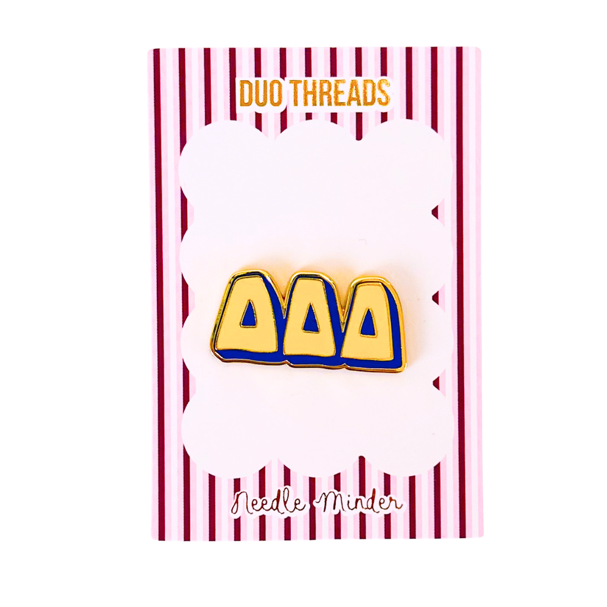 Delta Delta Delta Bubble Letter Needle Minder