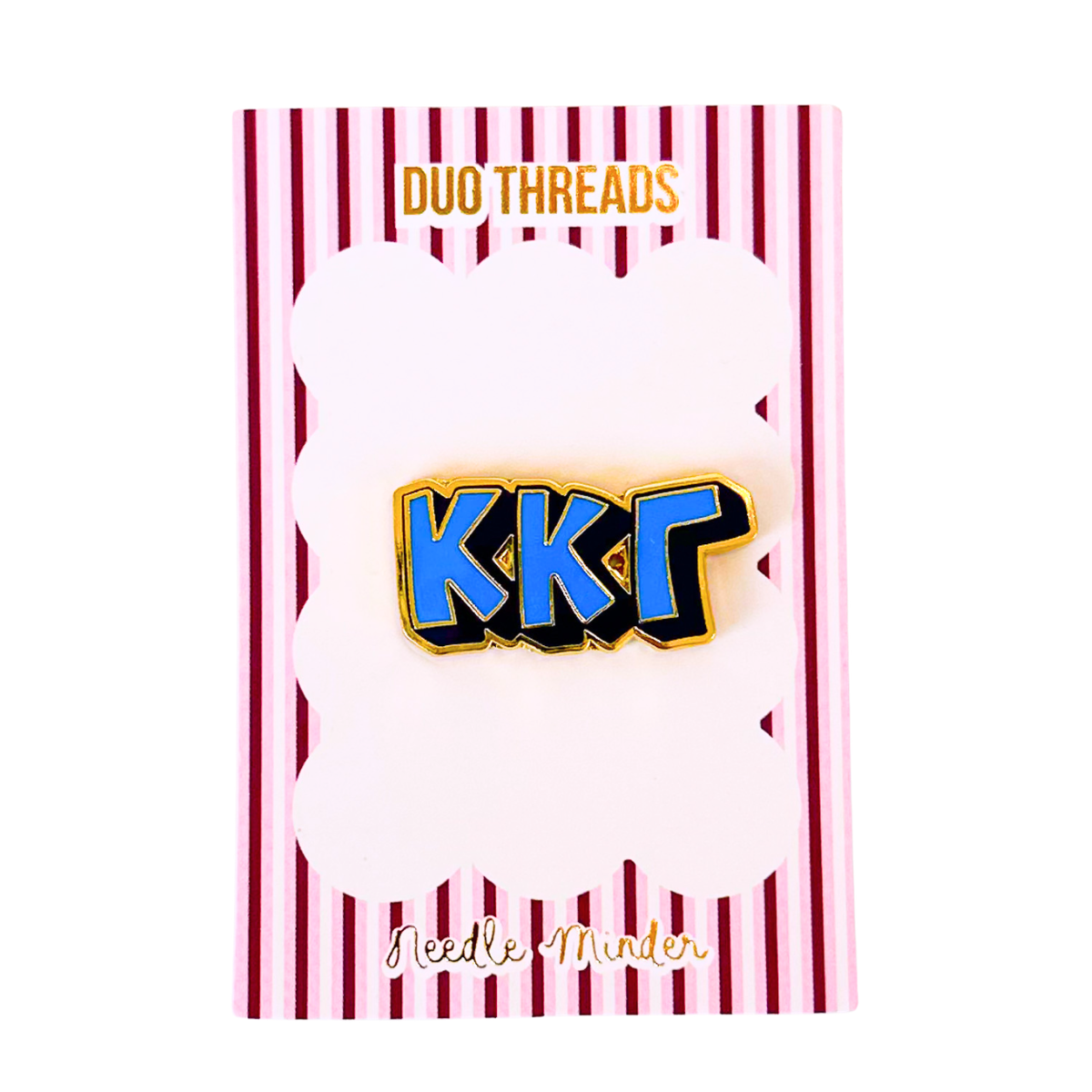 Kappa Kappa Gamma Bubble Letter Needle Minder