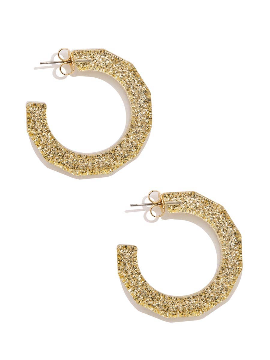 Small Textured Hoop Earring