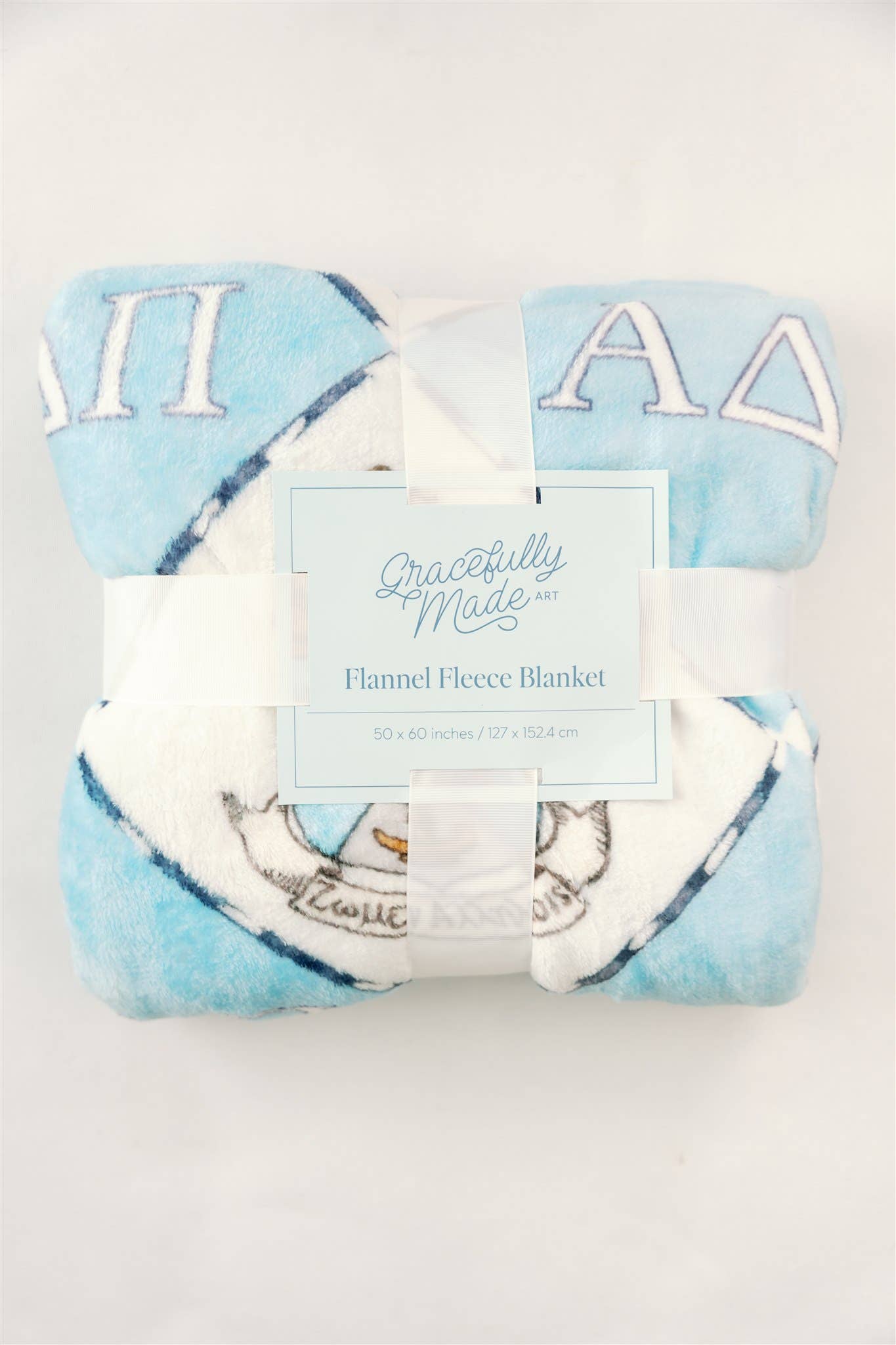 Alpha Delta Pi Flannel Fleece Blanket, Sorority