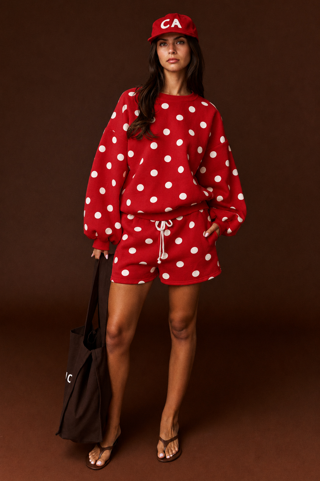 Polka Dot Fleece Set
