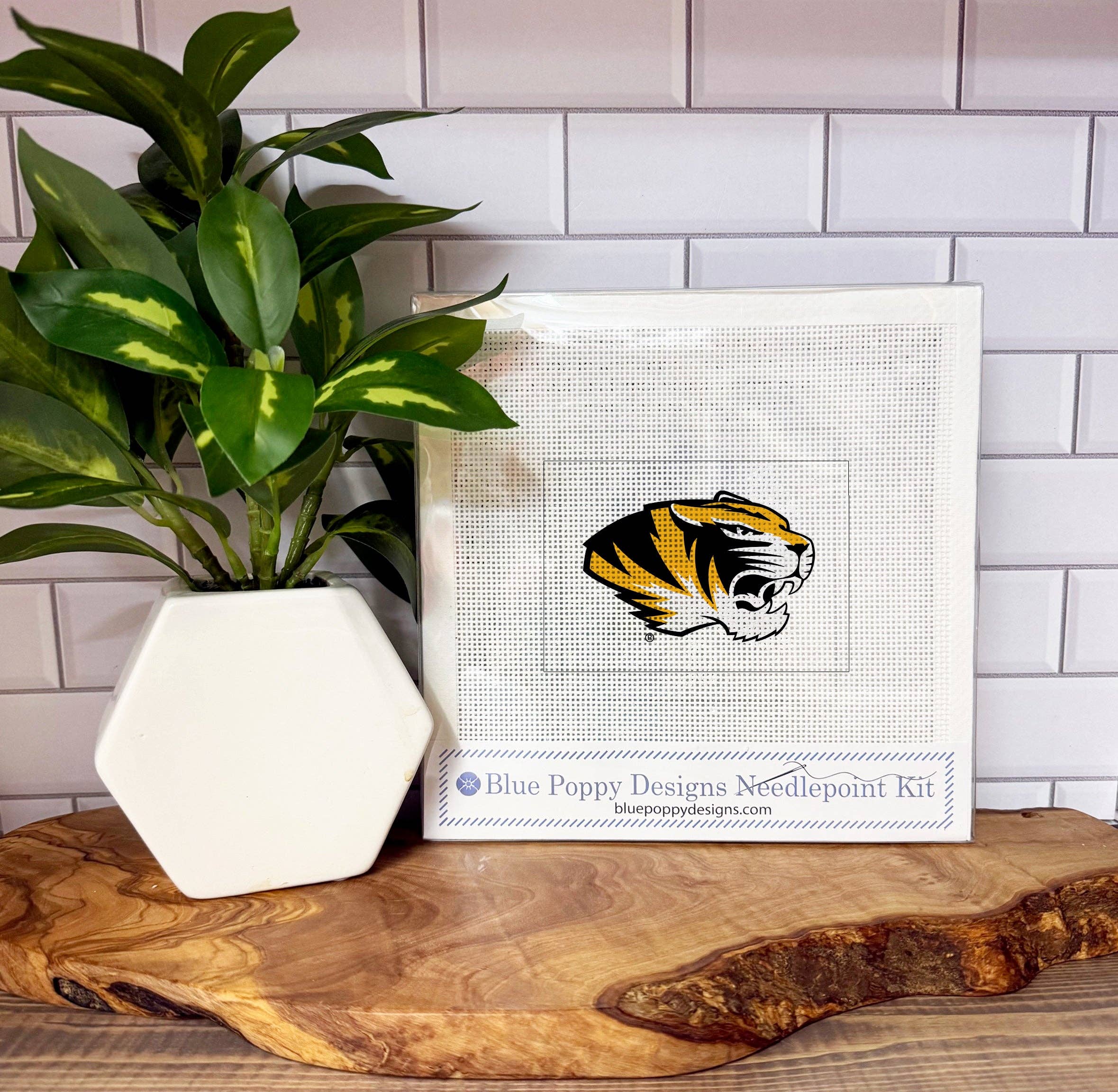 Missouri Tiger 4x6 Needlepoint Design