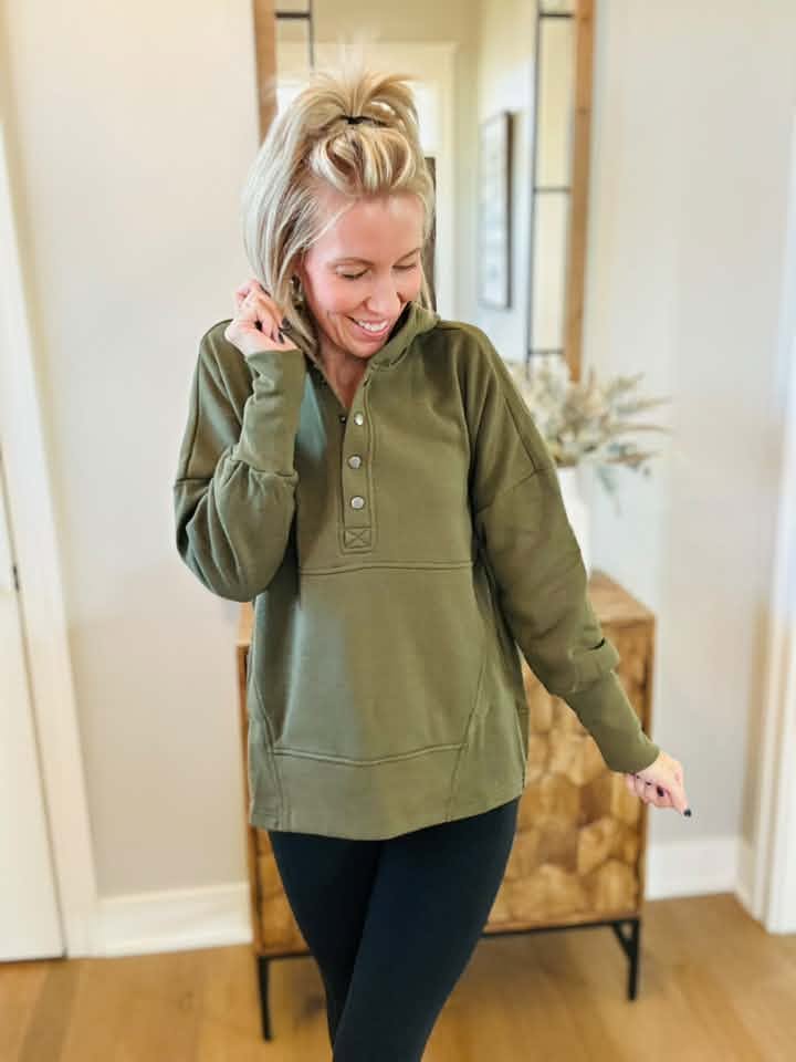 Cozy Days Snap Hoodie