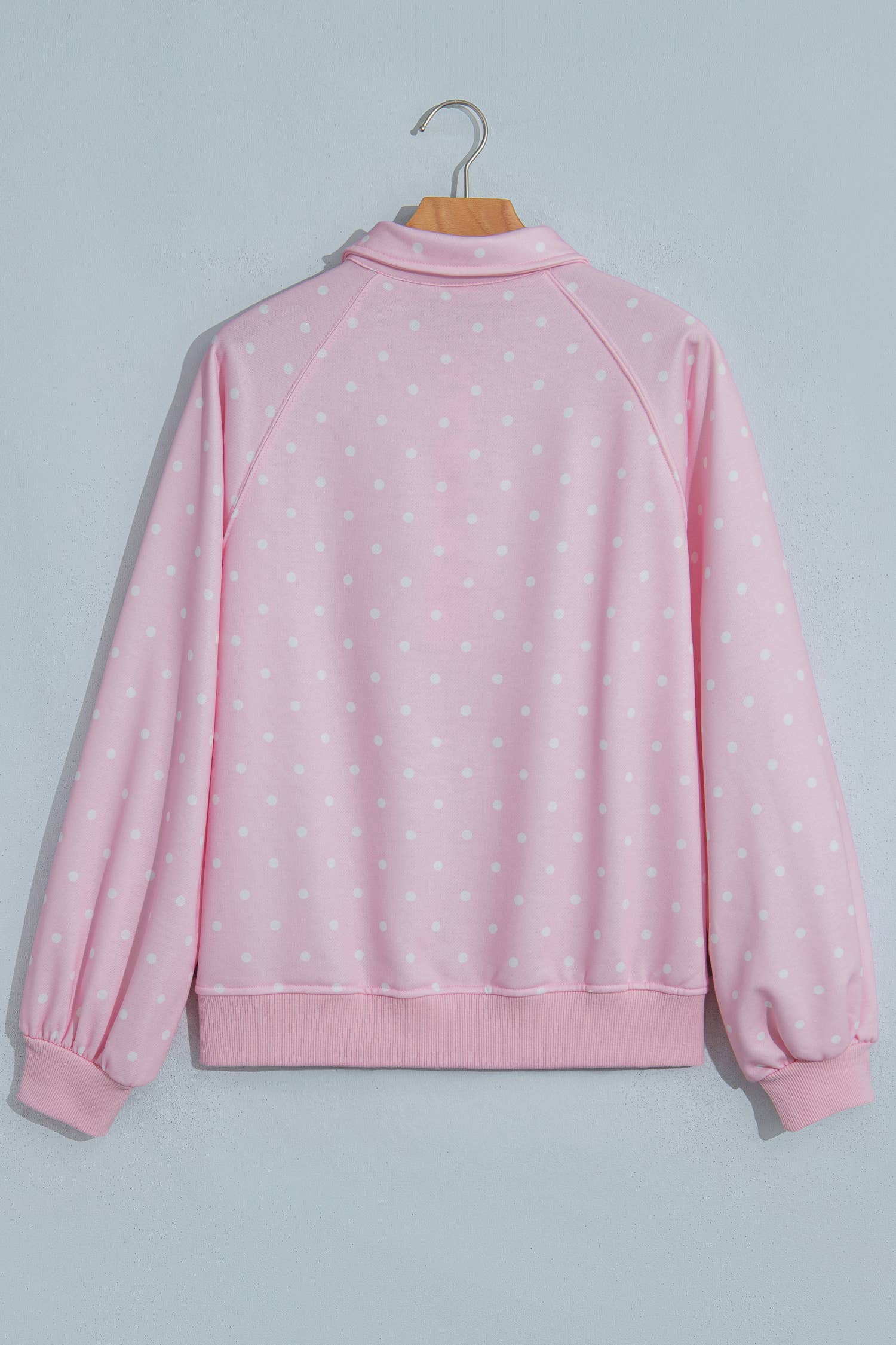 Strawberry Chip Polka Dot Pullover Sweatshirt