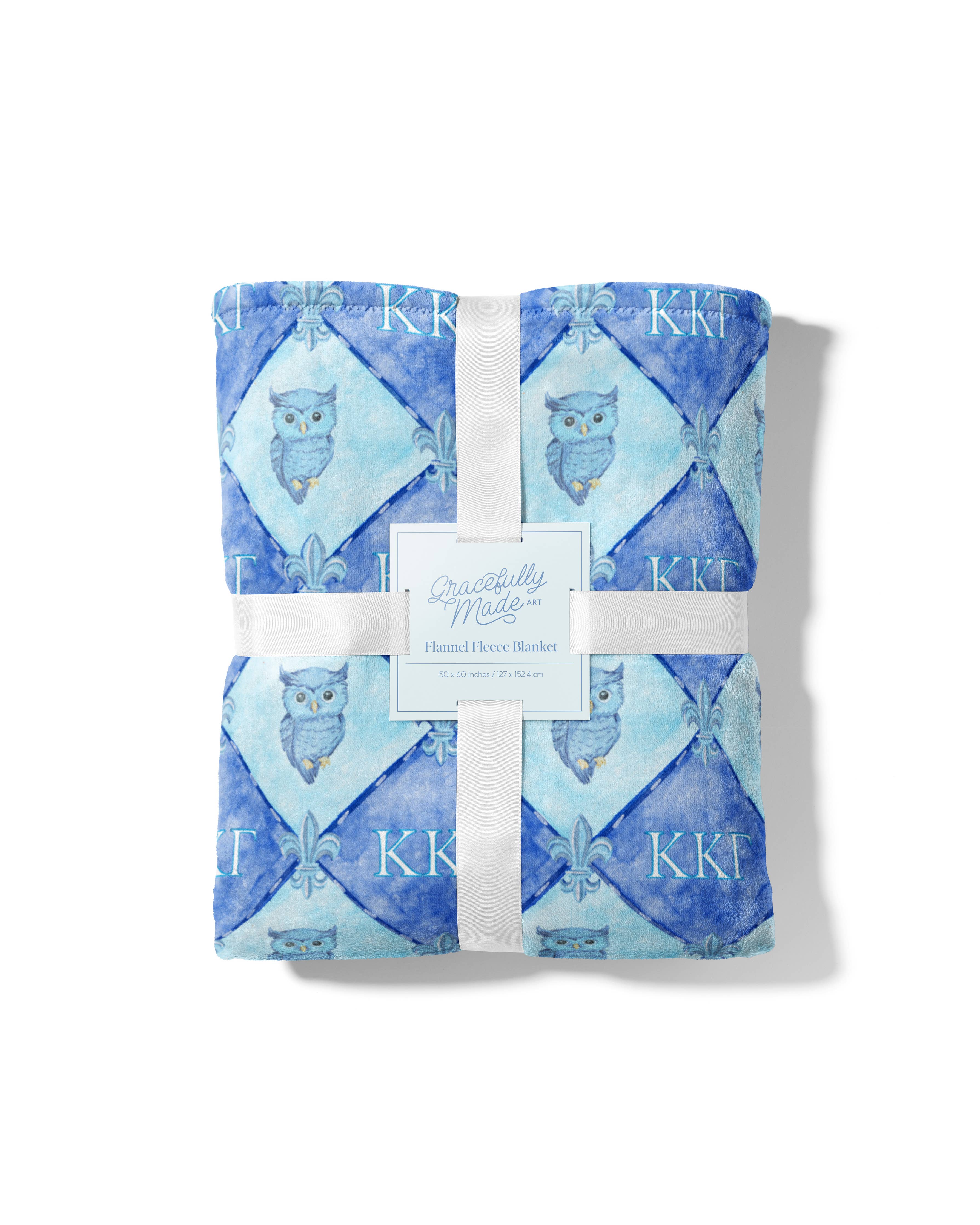 Kappa Kappa Gamma Flannel Fleece Blanket, Sorority