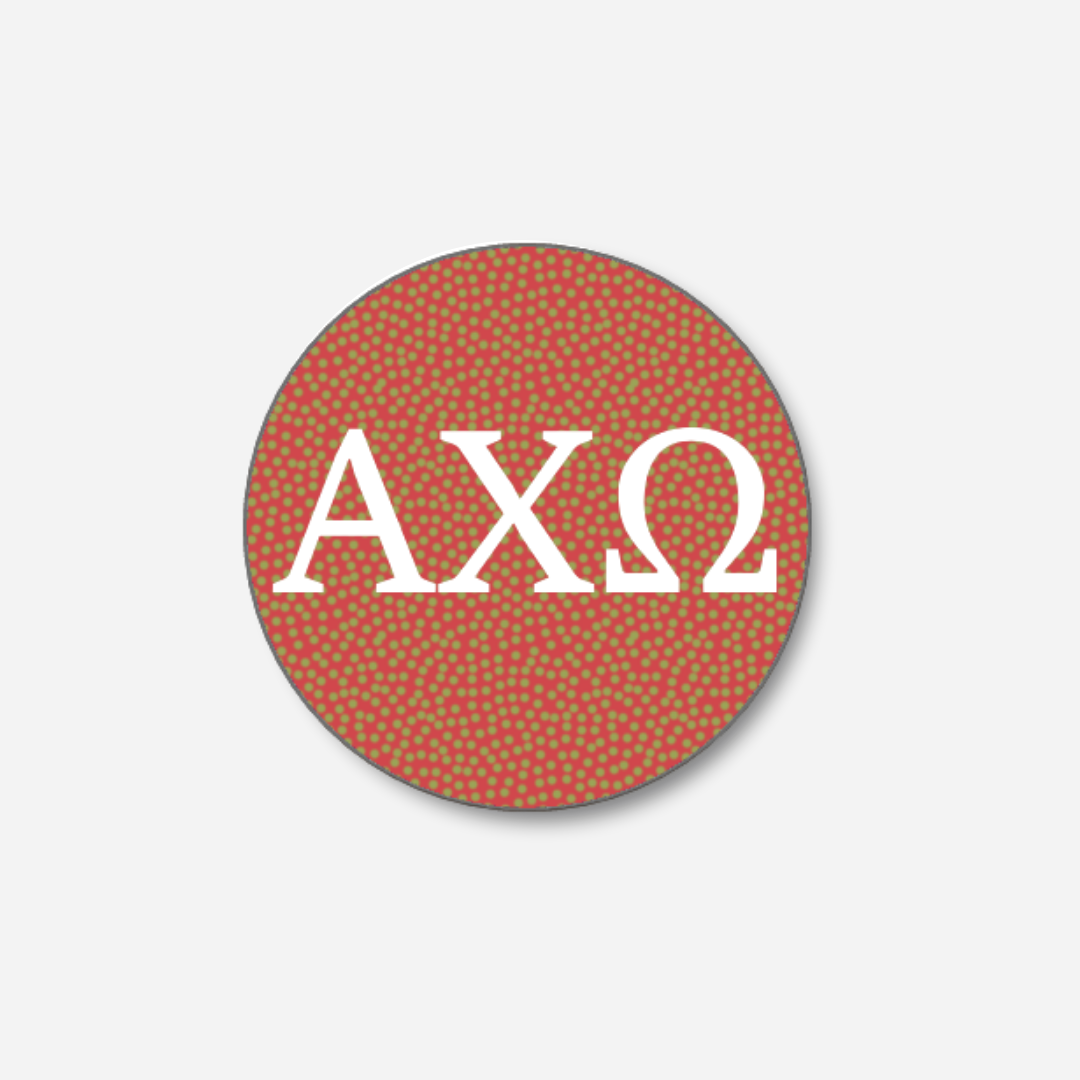 Alpha Chi Omega Dots Button: Large Dots