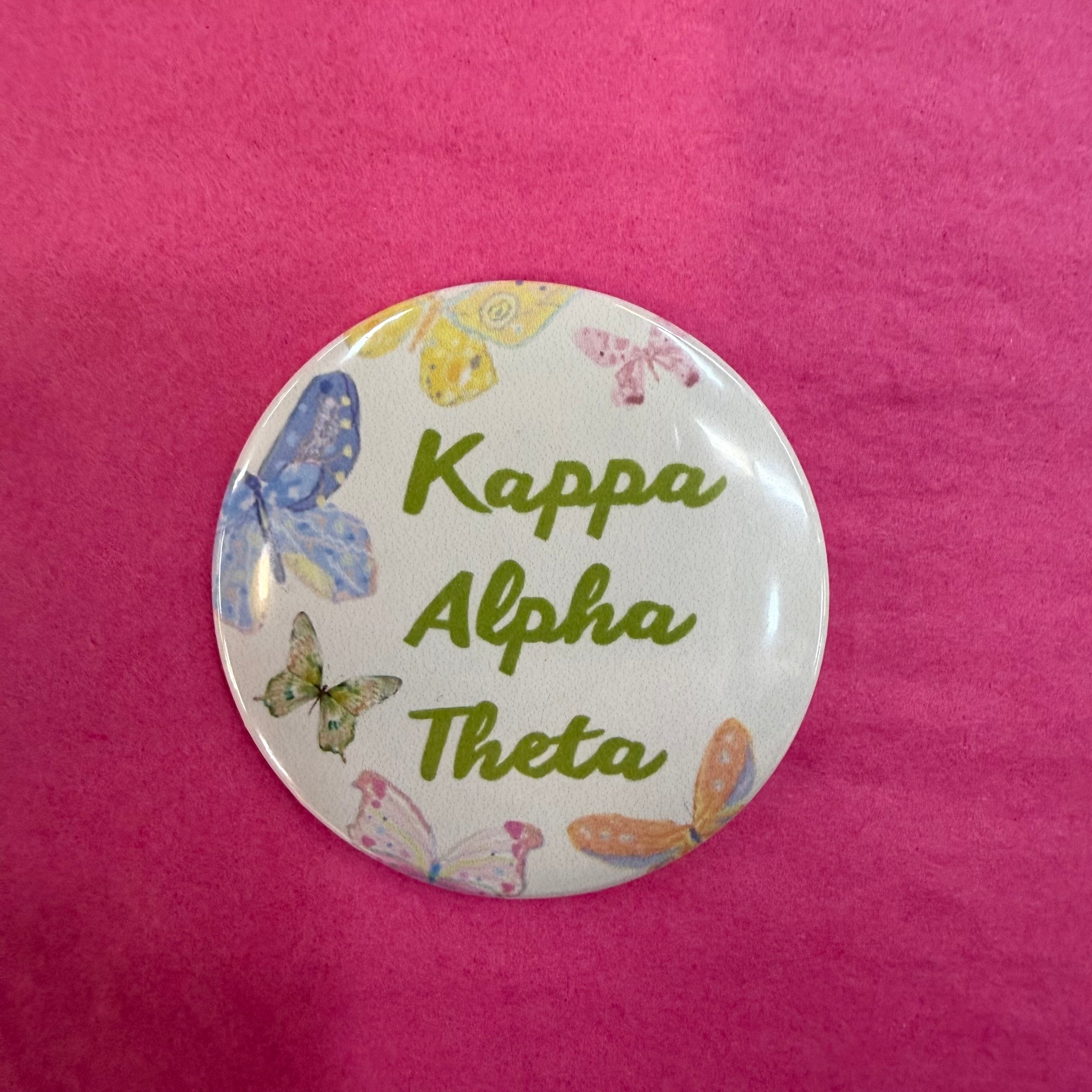 Butterfly Sorority Button