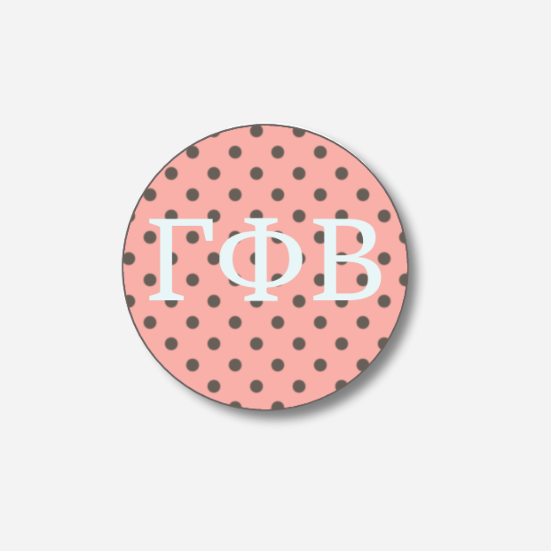 Gamma Phi Beta Dots Button: Large Dots