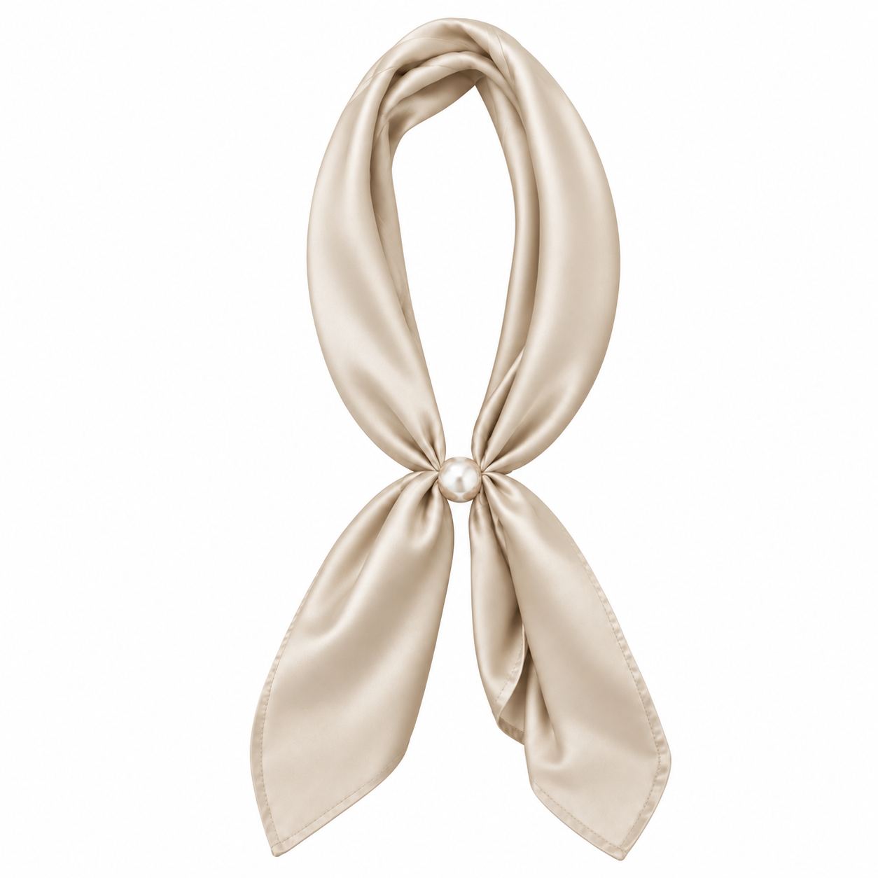 Solid Color Ready To Wear Magnetic Scarf