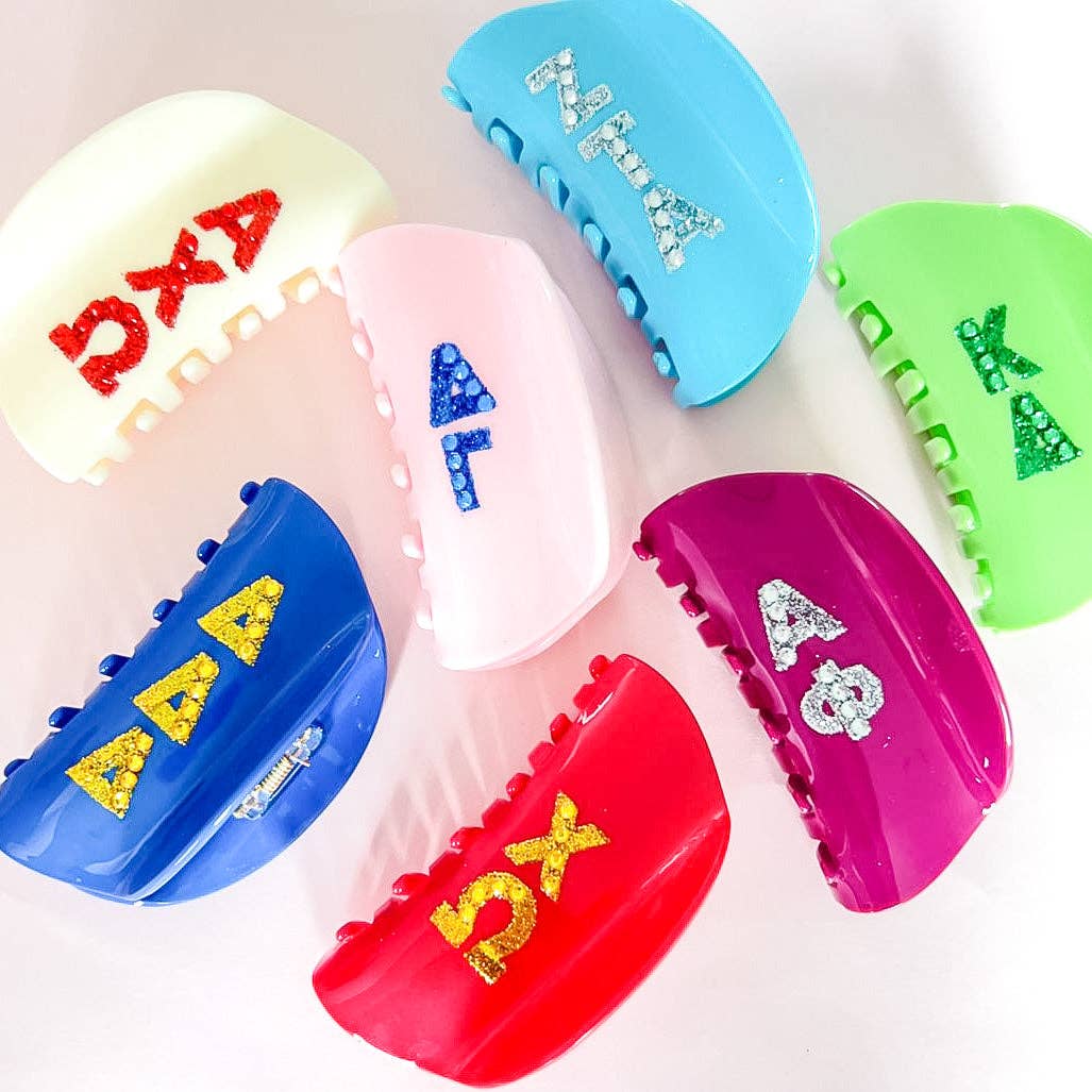 Girl On the Go Hair Claw Clip: DELTA ZETA