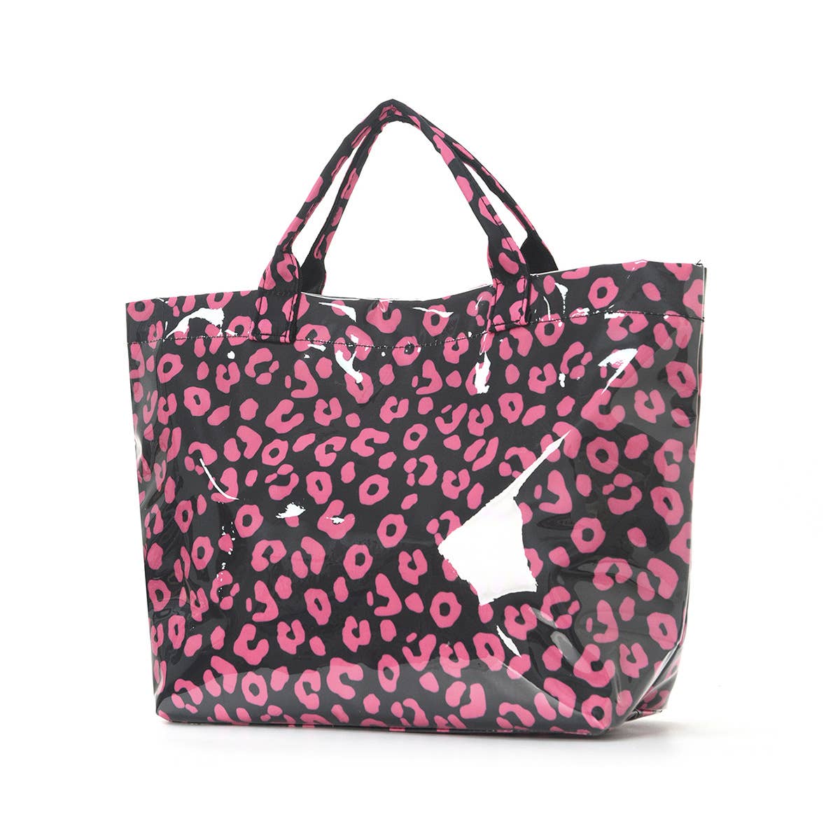 Striped Tote Bag PVC Handbag