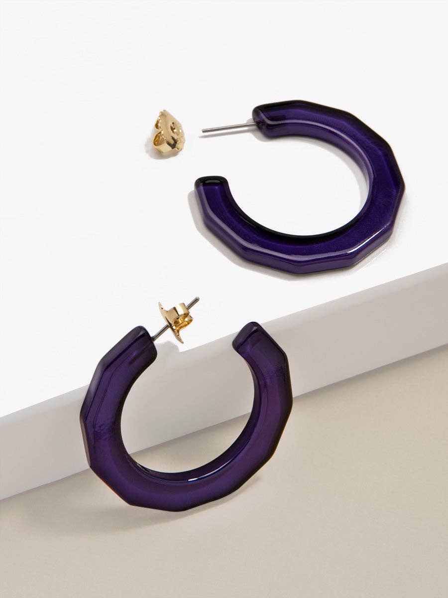 Small Textured Hoop Earring