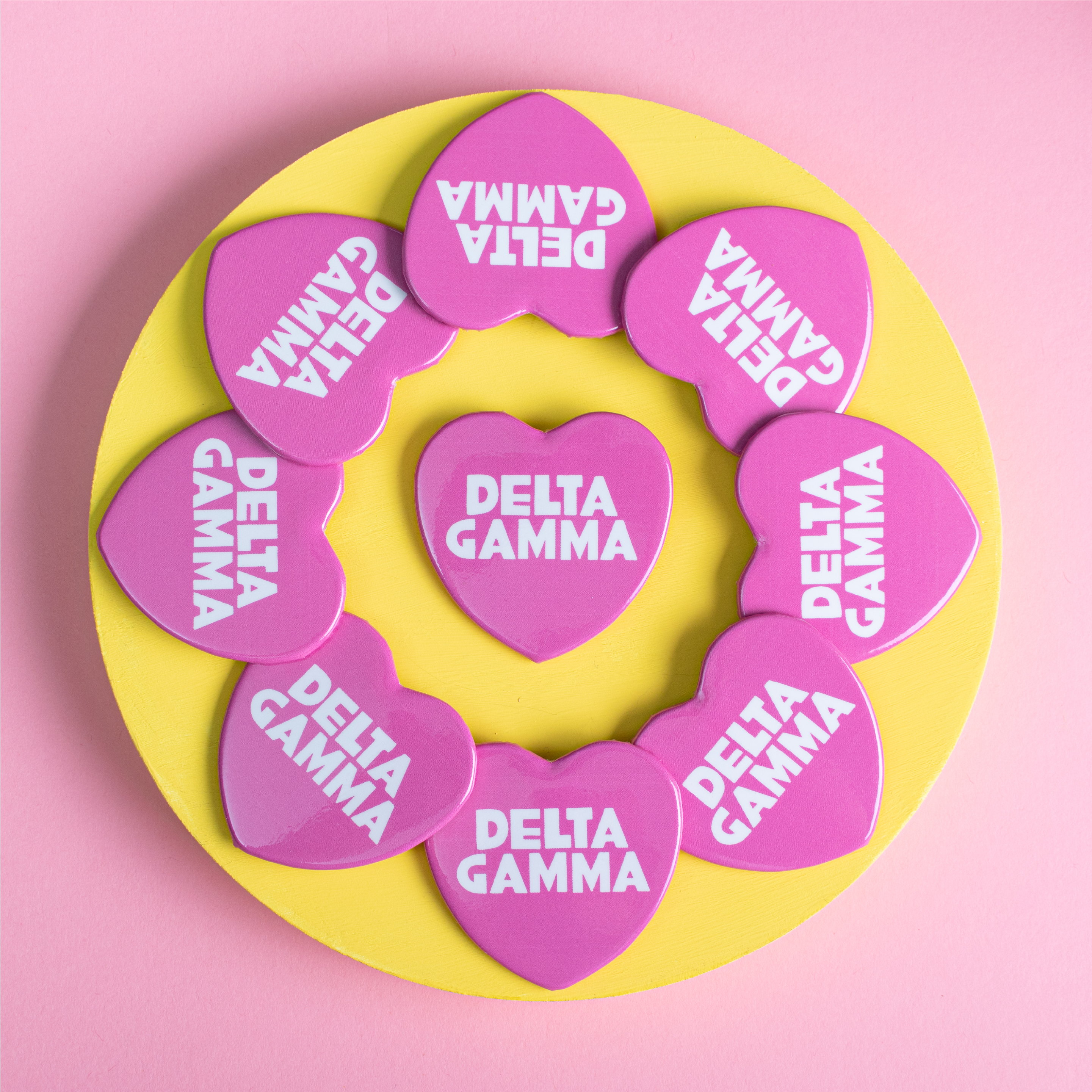 Pop Heart Buttons: Kappa Kappa Gamma